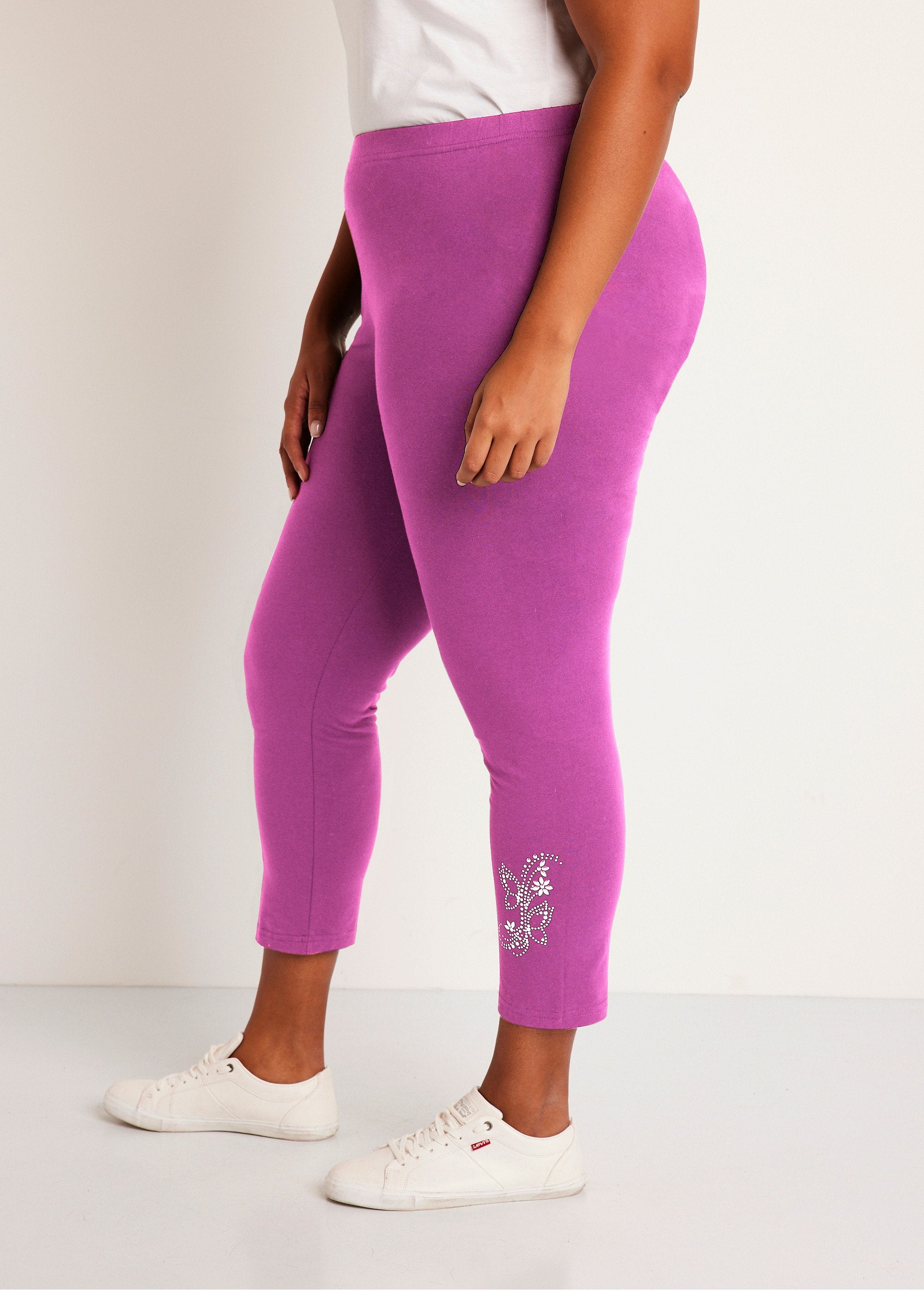 Leggings_corti_tinta_unita_con_elastico_in_vita_Fucsia_DR1_curvy