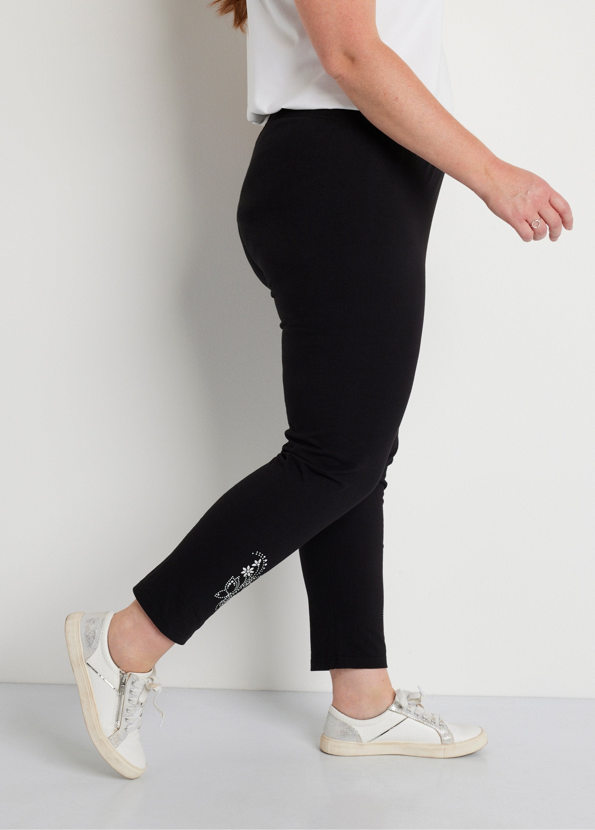 Leggings_corti_tinta_unita_con_elastico_in_vita_Nero_DR1_curvy