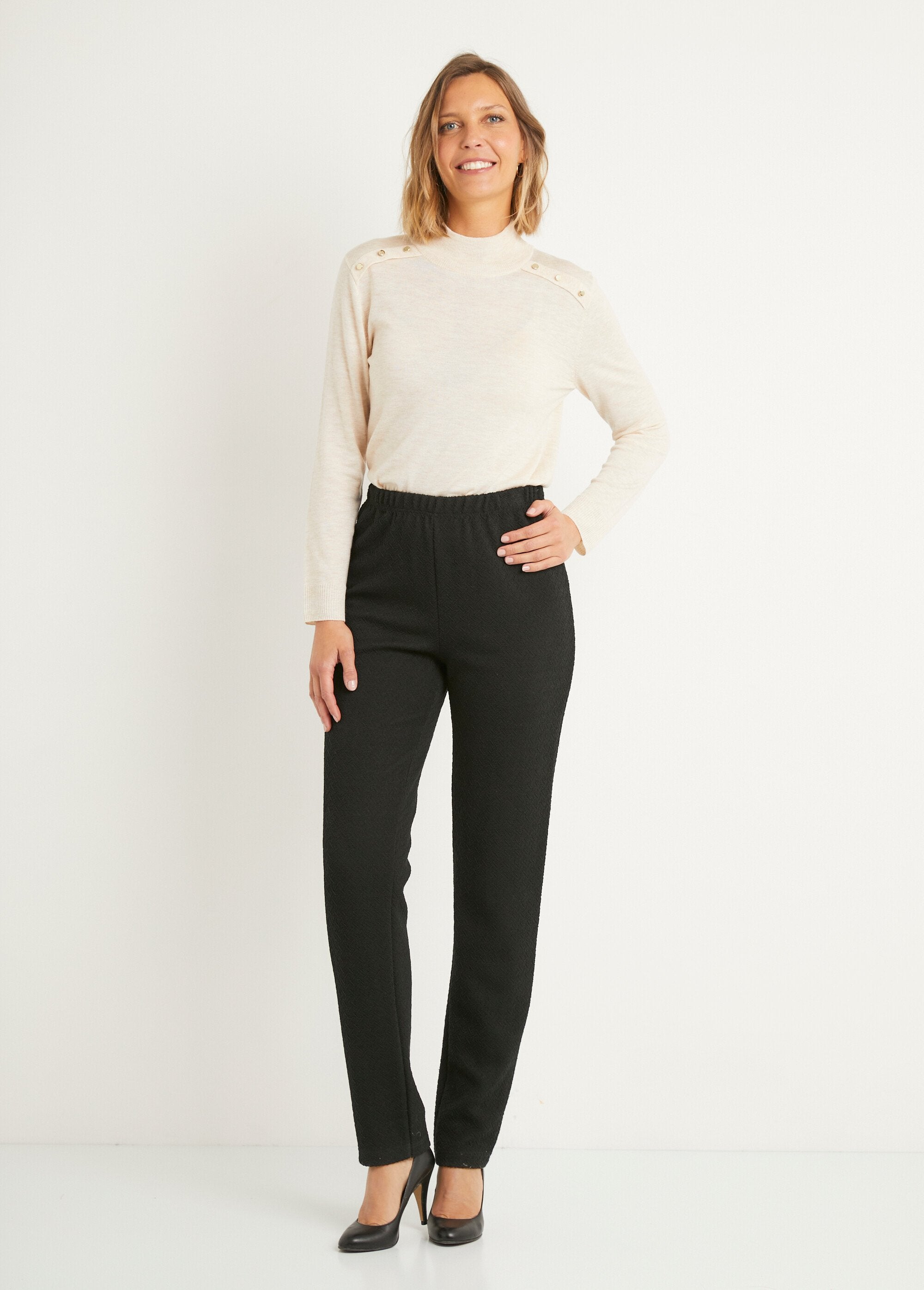 Legging_dritto_con_elastico_in_vita_e_lana_Nero_semplice_SF1_slim