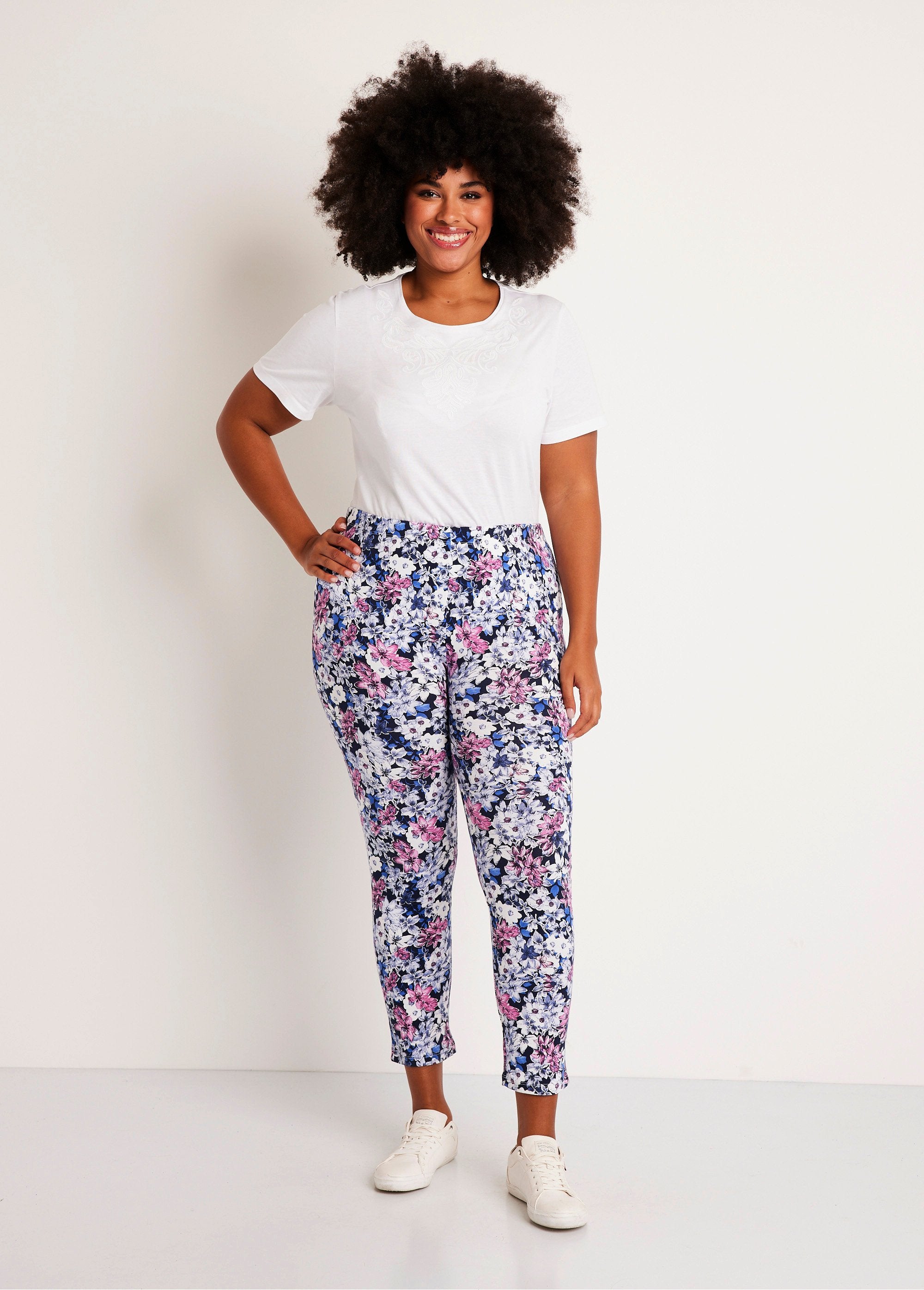 Leggings_stampati_con_elastico_in_vita_Fiori_SF1_curvy