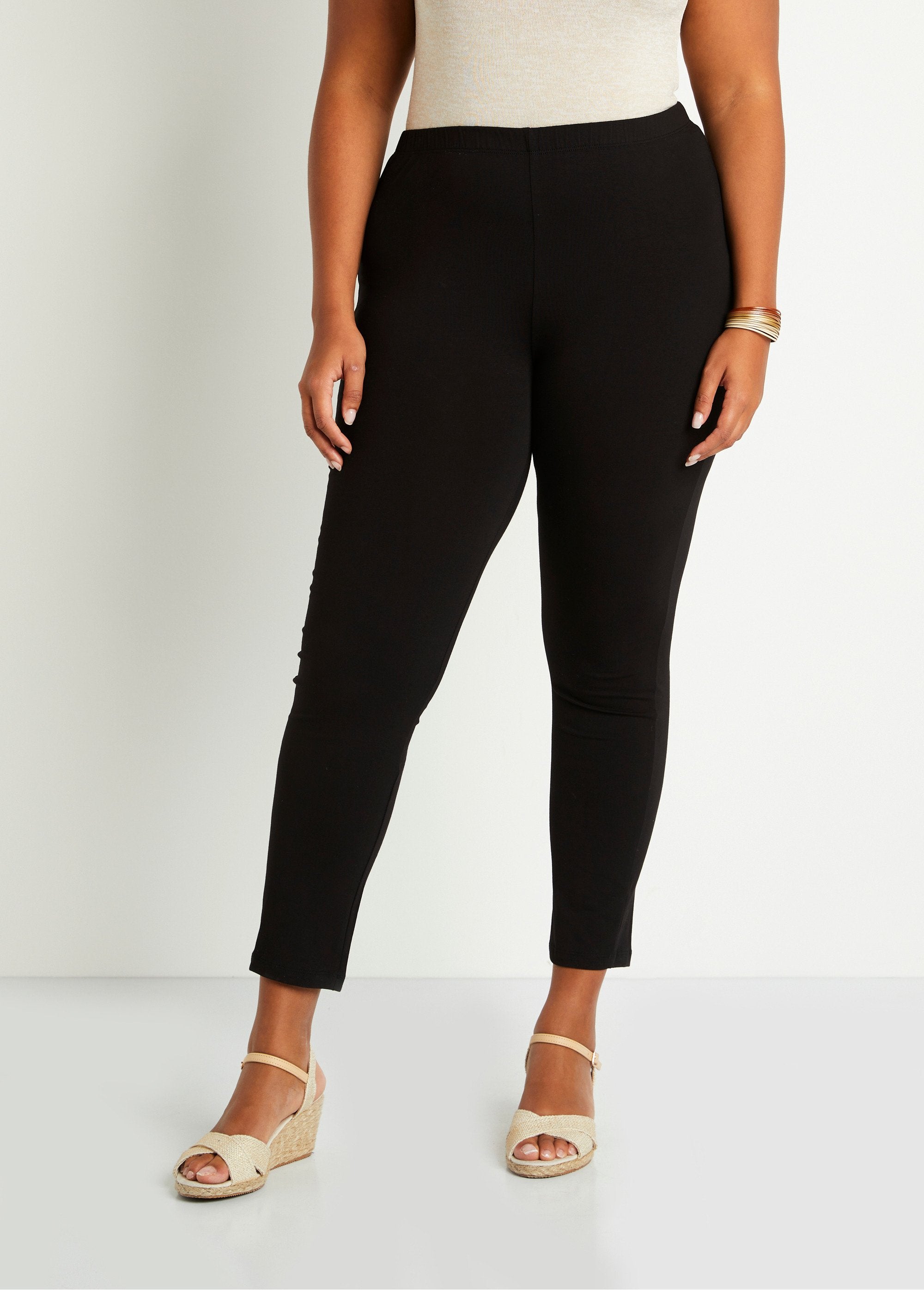 Leggings_stampati_con_elastico_in_vita_Nero_semplice_FA1_curvy