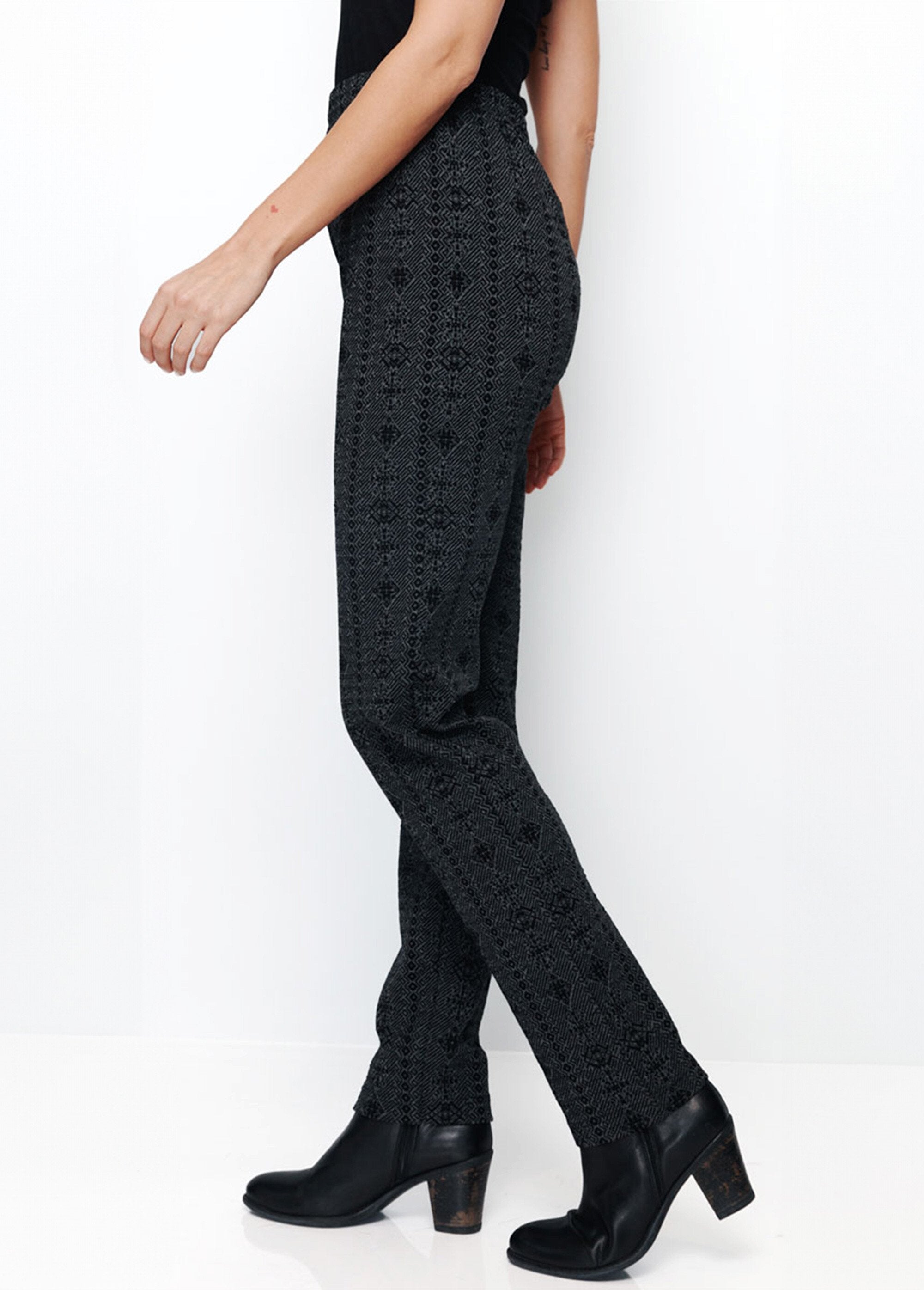 Leggings_in_jersey_stretch_con_elastico_in_vita_Antracite_e_nero_DR1_slim