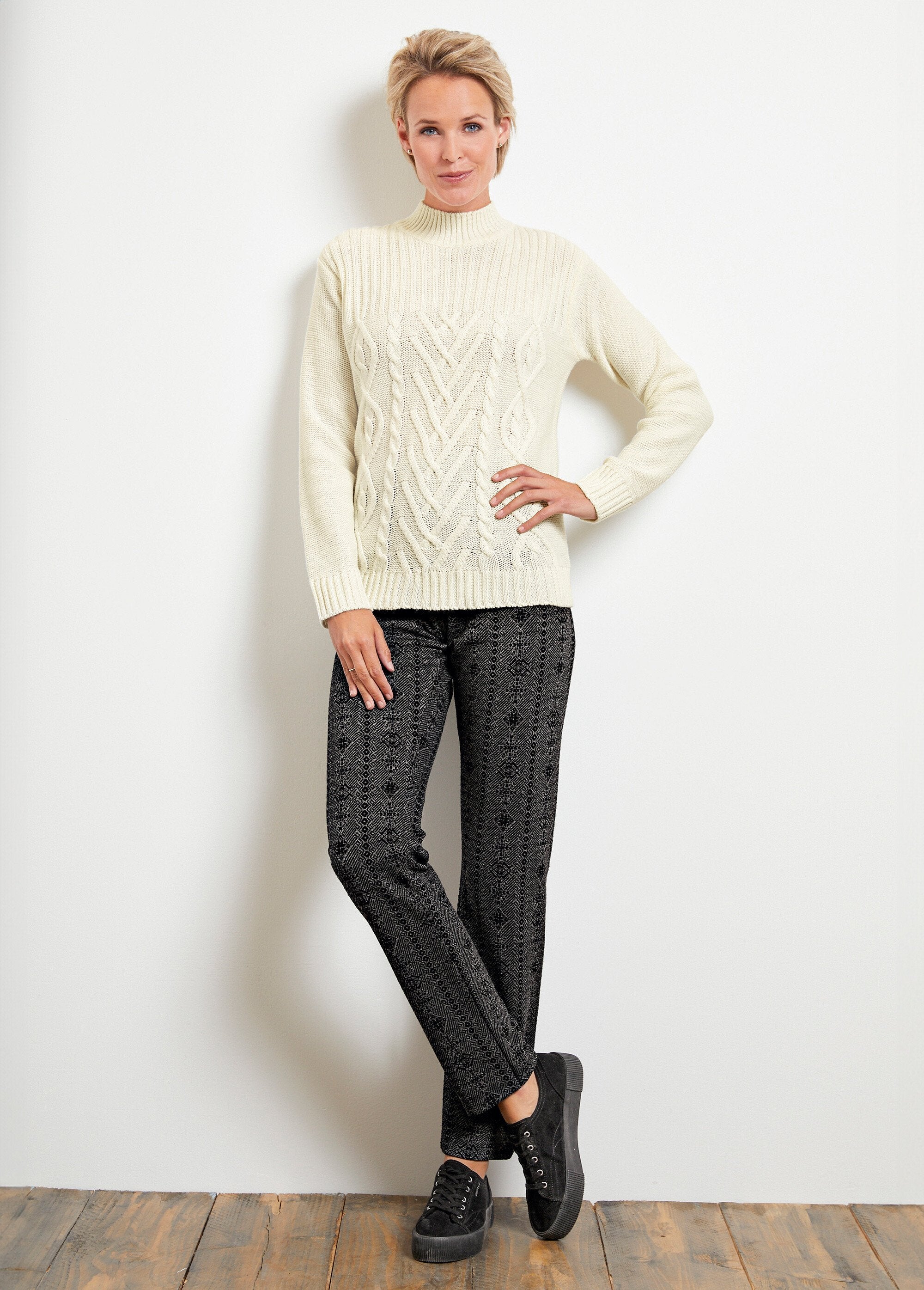 Leggings_in_jersey_stretch_con_elastico_in_vita_Antracite_e_nero_SF1_slim
