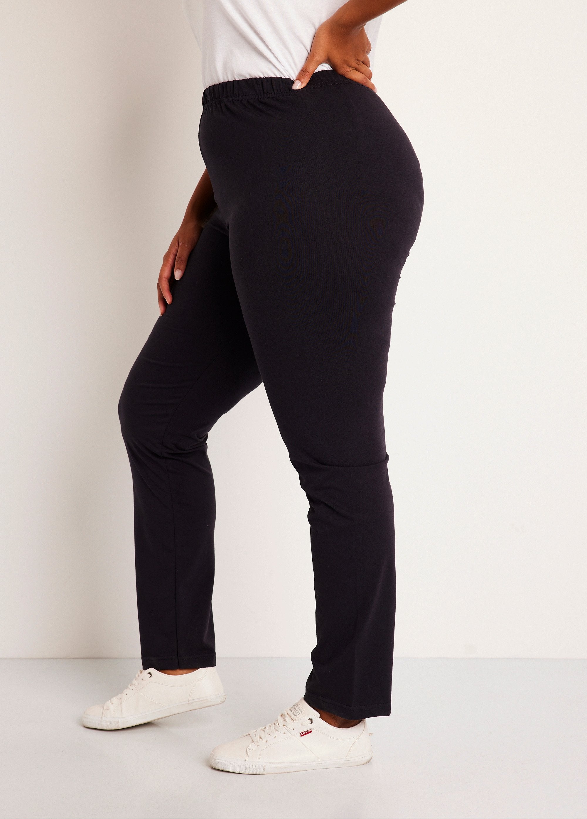 Leggings_in_jersey_di_cotone_con_elastico_in_vita_NERO_DR1_curvy