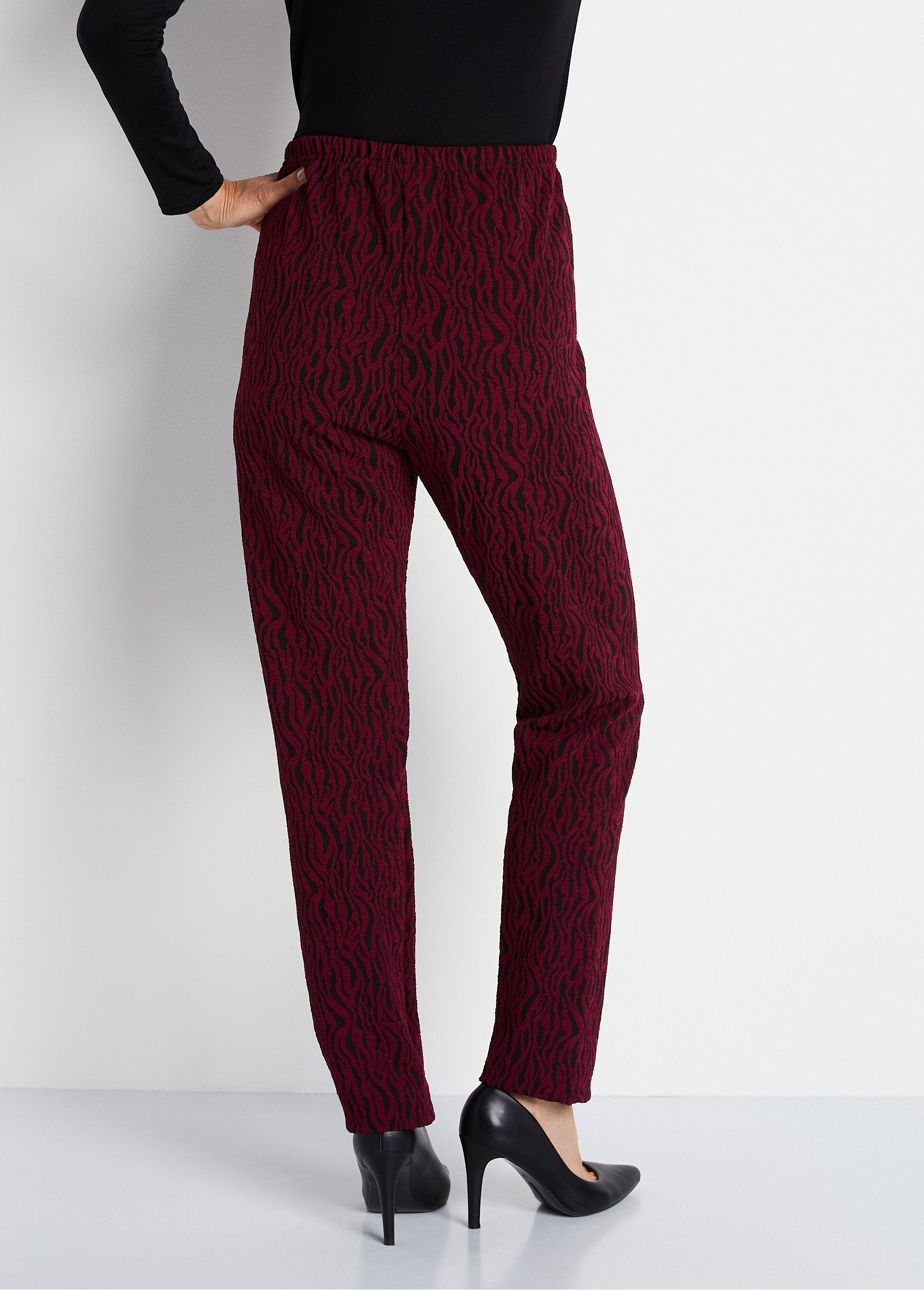 Legging_in_jacquard_con_vita_elasticizzata_Zebra_bordeaux_DO1_slim