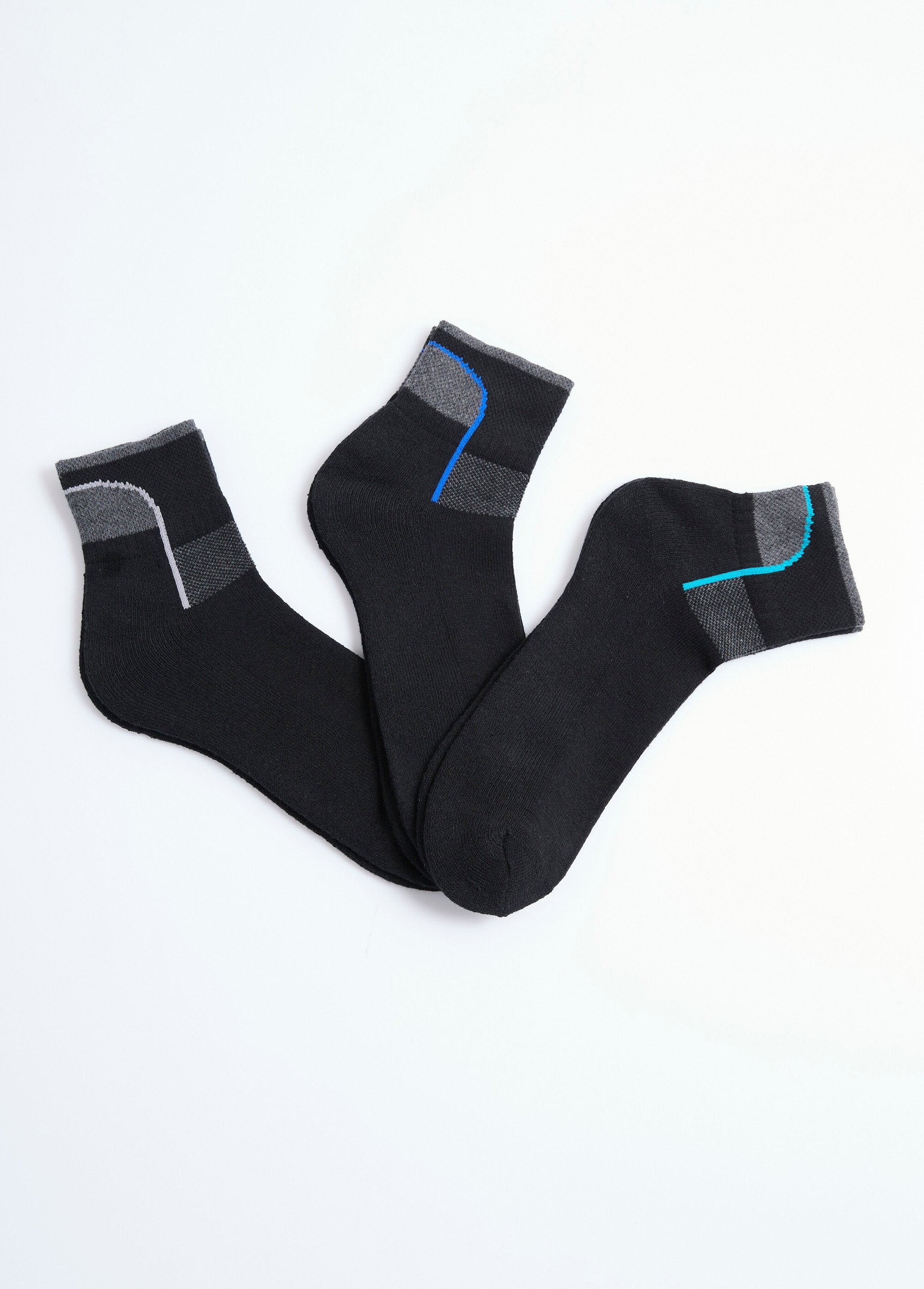 Set_di_3_calzini_sportivi,_assortiti_Assortis_bleu_FA1_slim