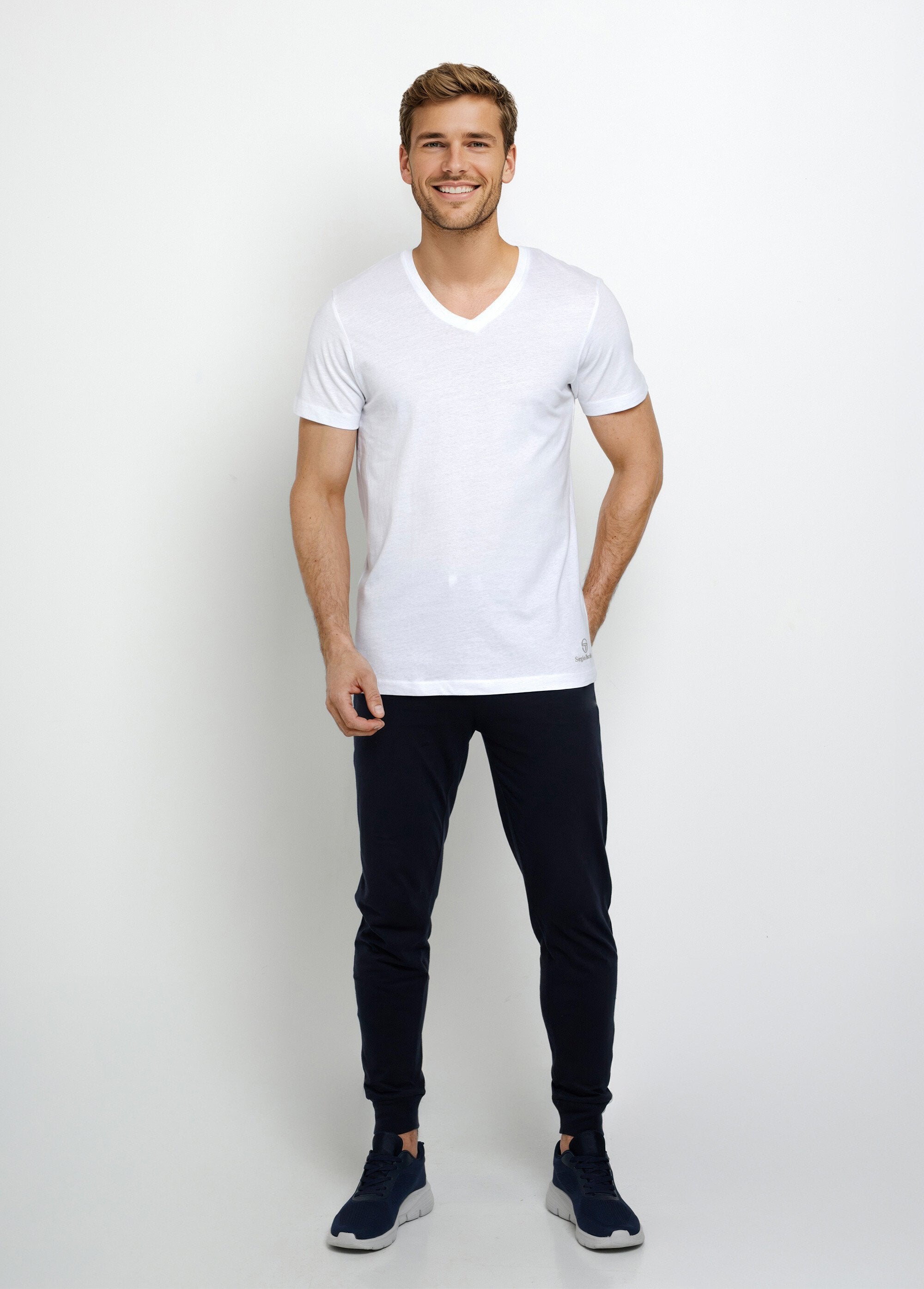 T-shirts_essentiel_col_V_manches_courtes_Blanc_SF1_slim