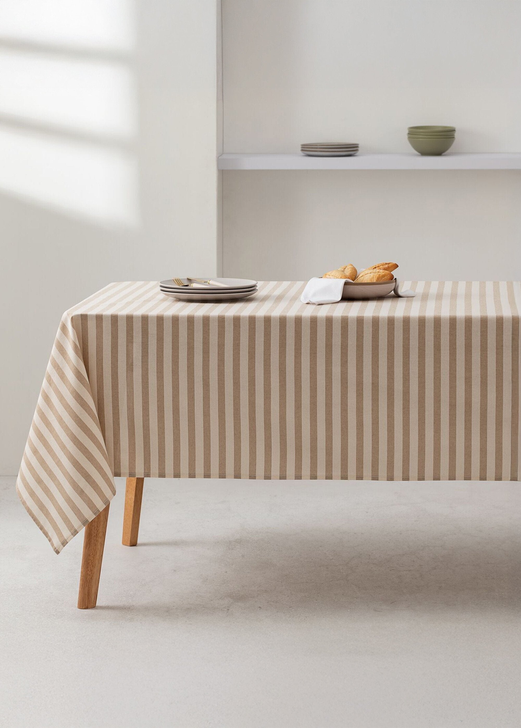 Nappe_anti_taches_pur_coton,_rayures_Beige_SF1_slim