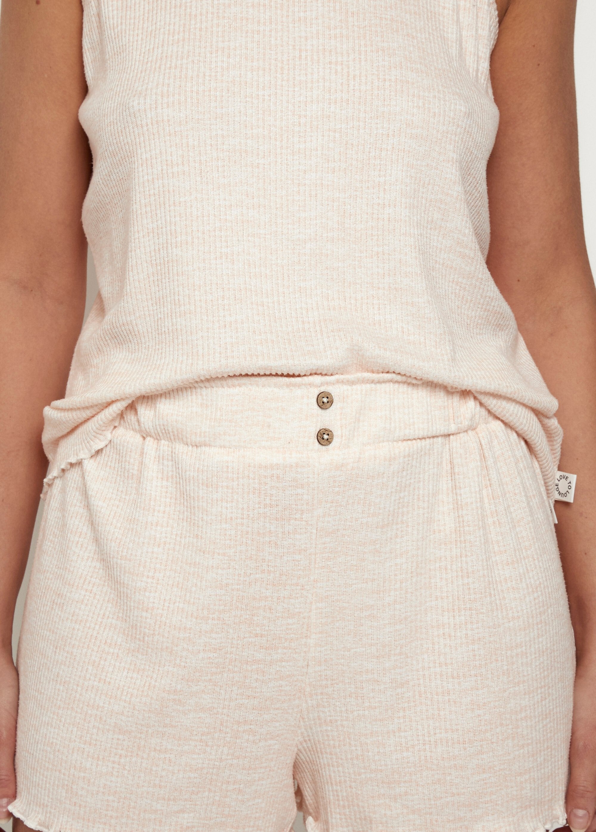 Pyjama_débardeur_et_short,_fines_côtes_Rose_DE1_slim