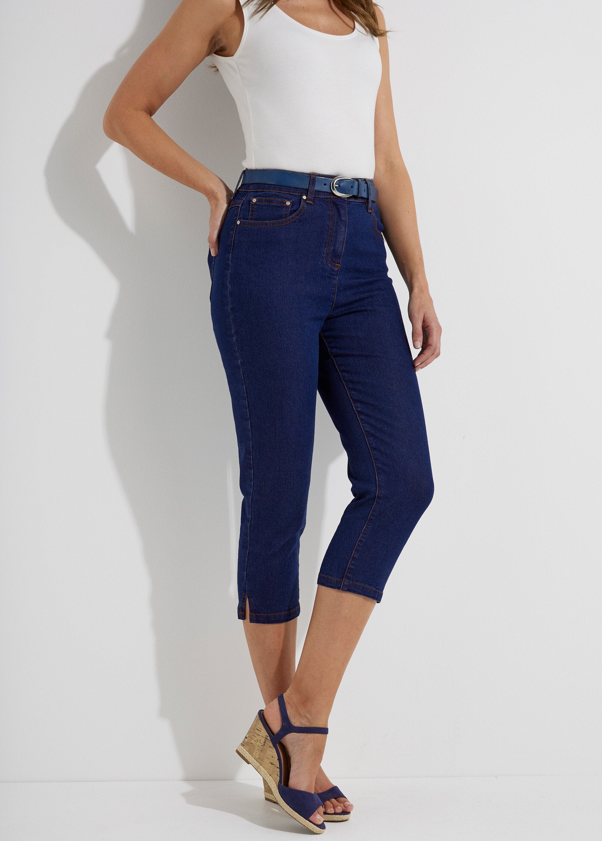 Pantaloni_in_denim_stretch_con_cintura_in_vita_Indaco_FA1_slim