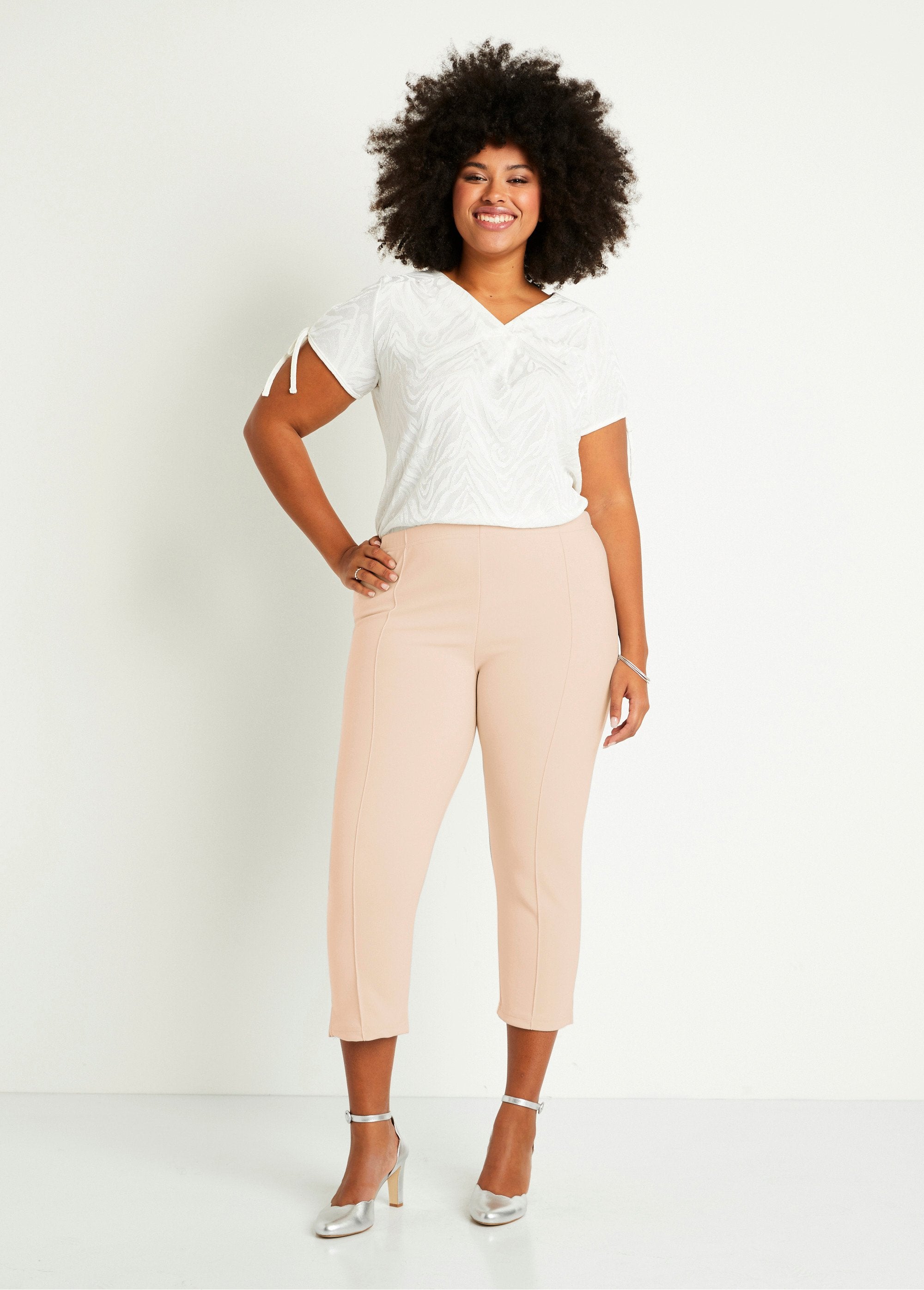 Pantaloni_con_elastico_in_vita_a_coste_Beige_SF1_curvy