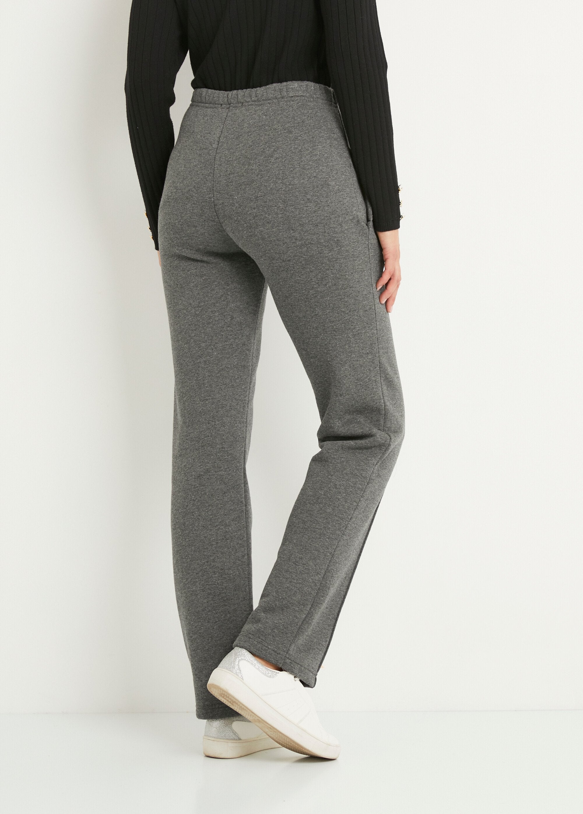 Pantaloni_lounge_con_elastico_in_vita_in_pile_Grigio_Antracite_DO1_slim