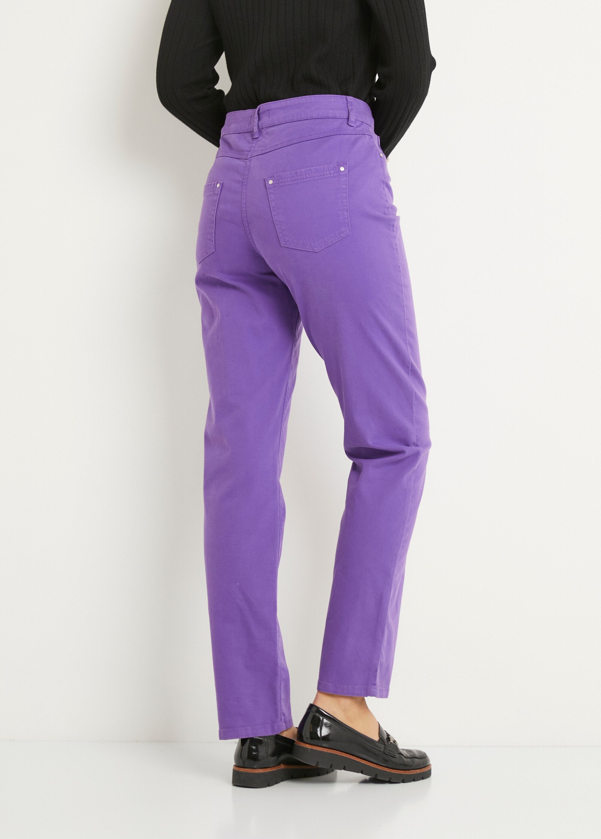 Pantalon_droit_5_poches_coton_stretch_Violet_DO1_slim