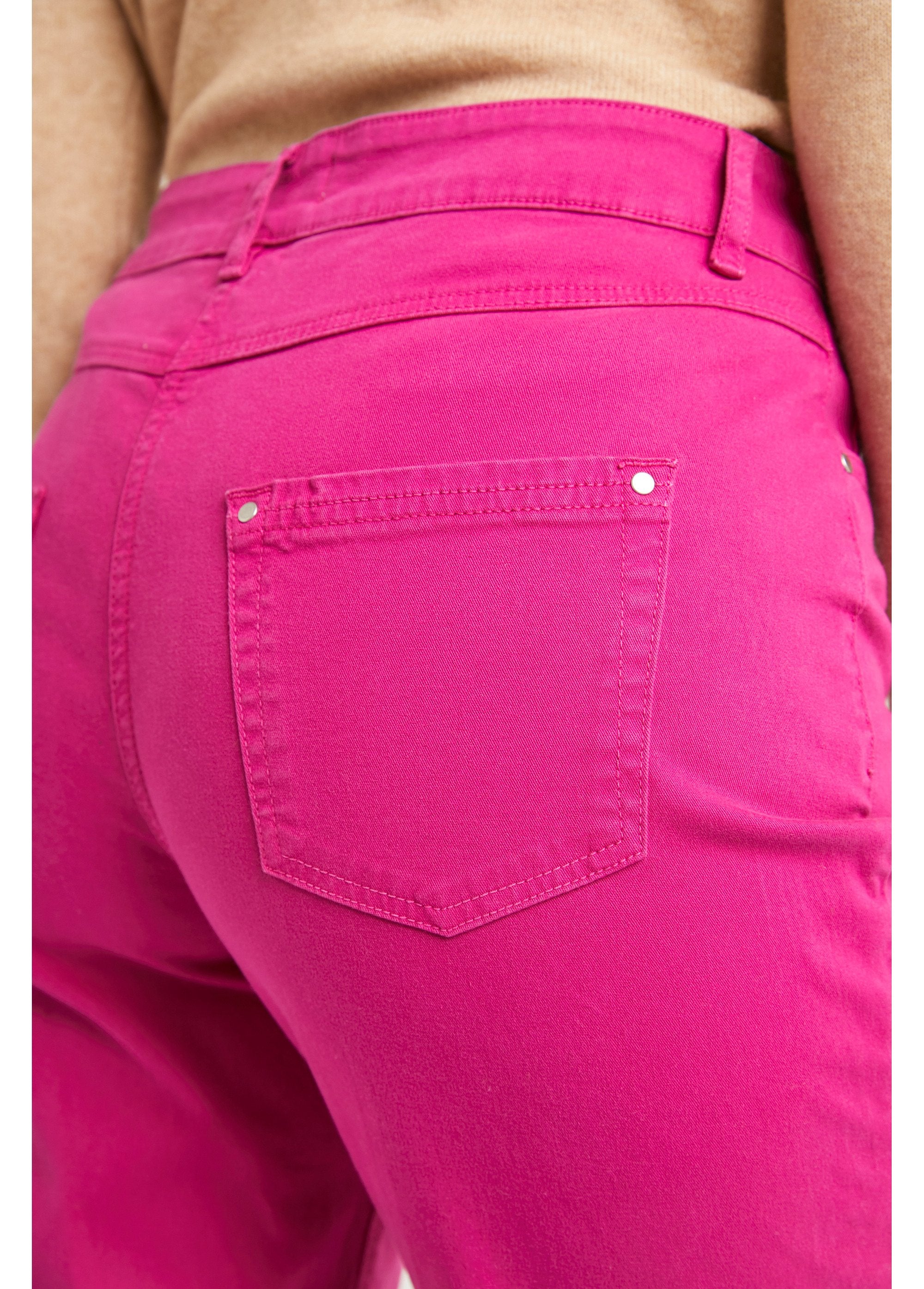 Pantaloni_5_tasche_a_gamba_dritta_in_cotone_elasticizzato_Rose_magenta_DE2_slim