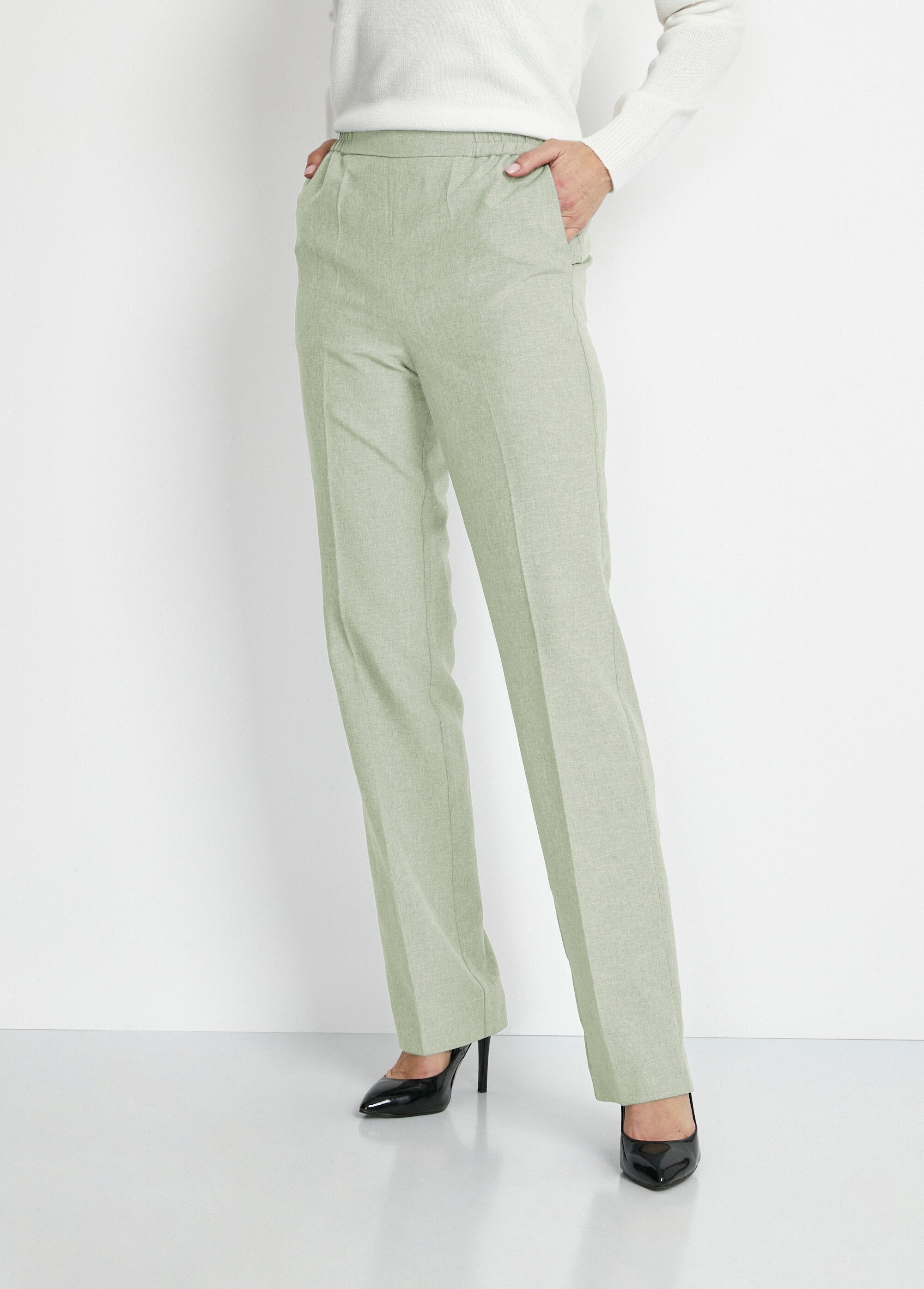 Pantaloni_a_gamba_dritta_con_vita_semi-elastica_Verde_mandorla_FA1_slim