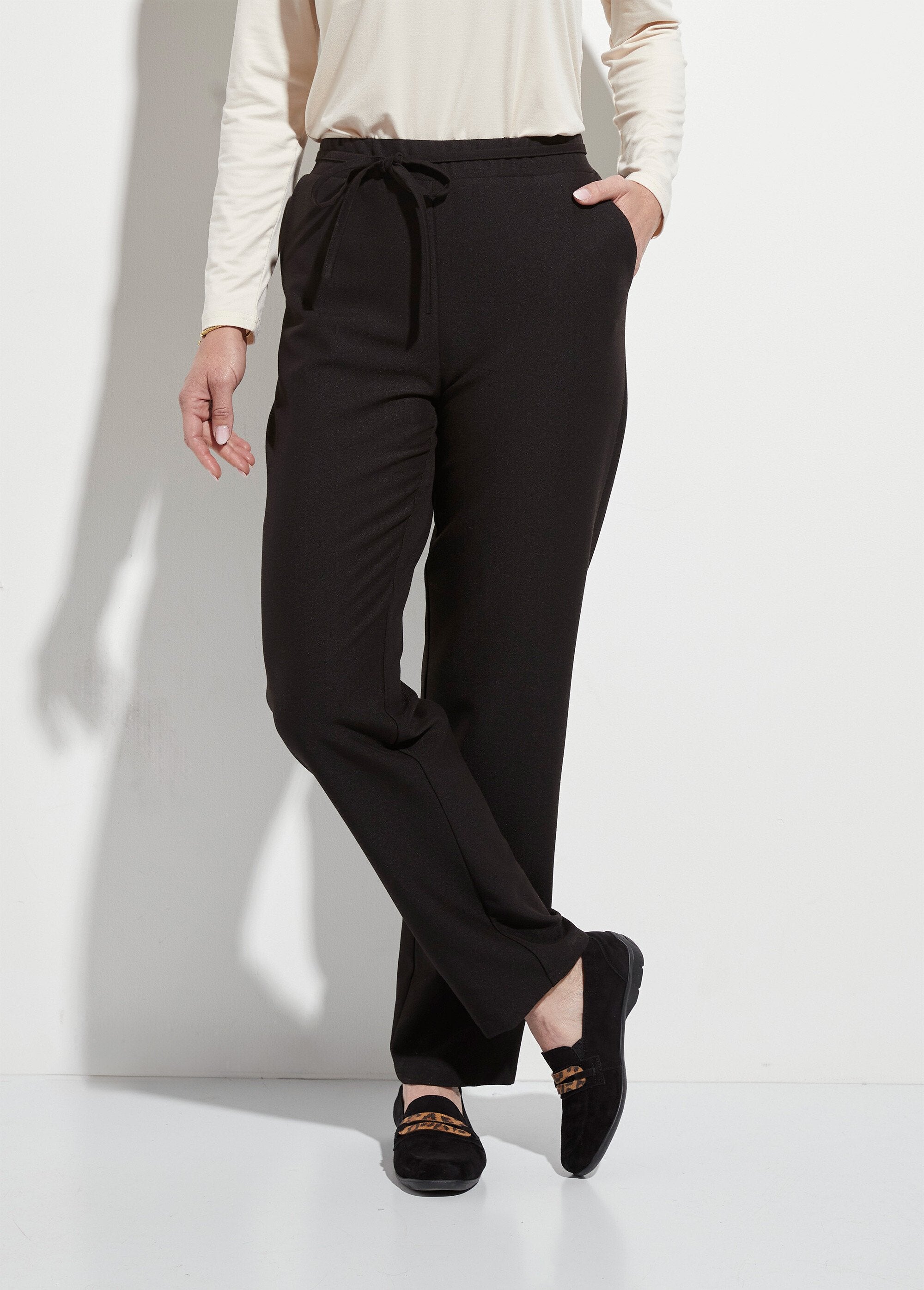 Pantaloni_a_gamba_dritta_con_elastico_a_3/4_in_vita_Noir_FA1_slim