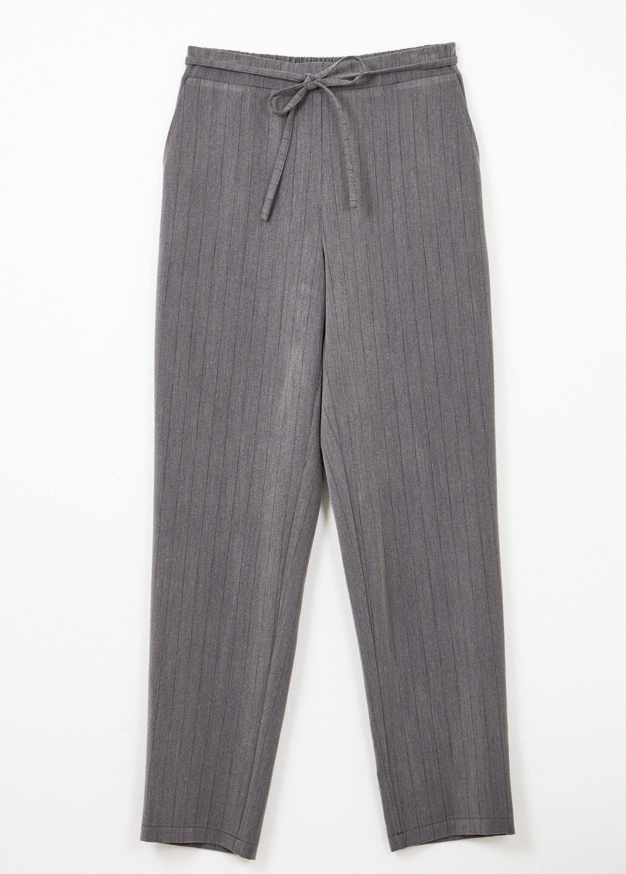 Pantaloni_a_gamba_dritta_con_elastico_a_3/4_in_vita_Gris_et_noir_AP1_slim