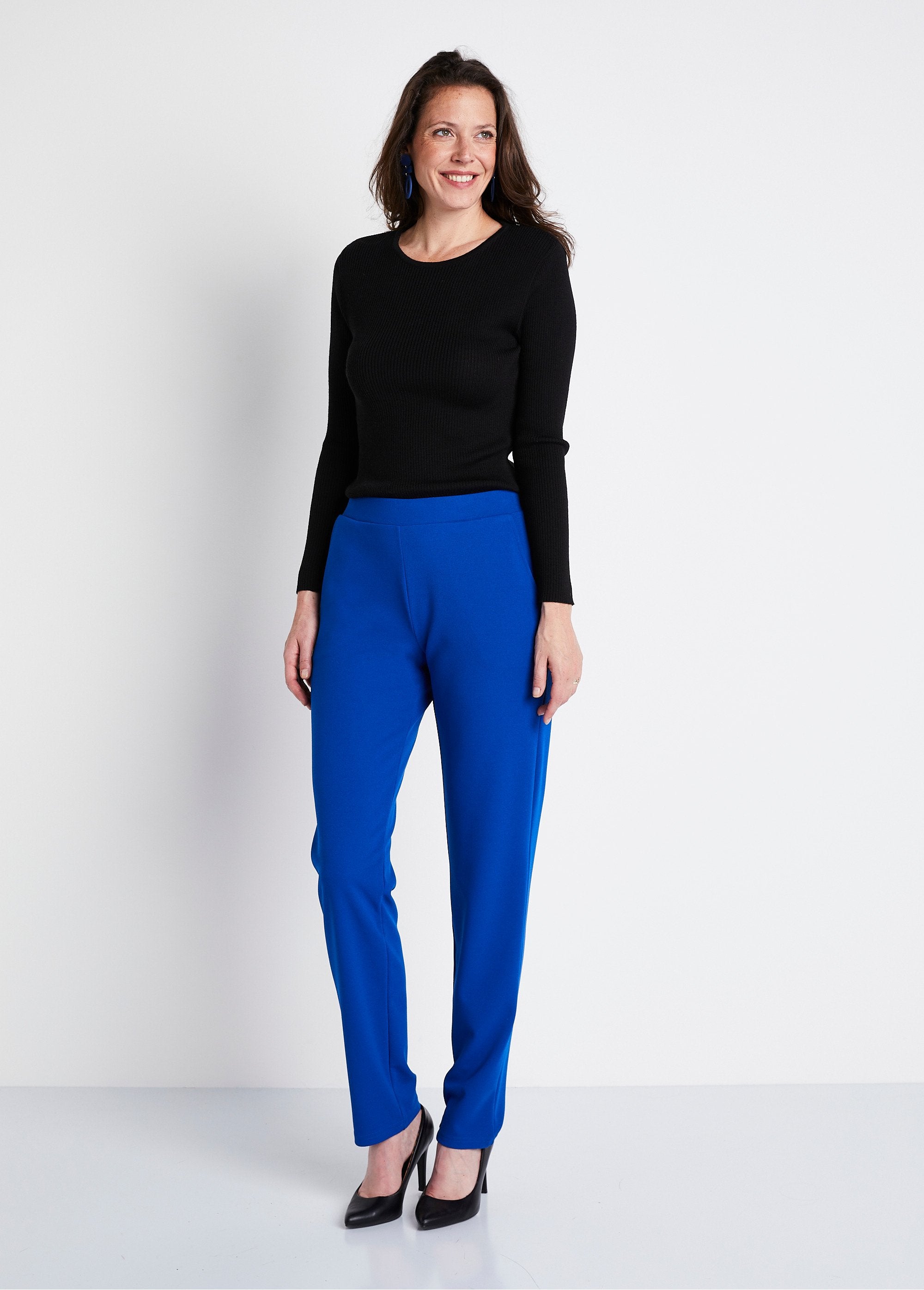 Pantaloni_a_gamba_dritta_con_elastico_in_vita_in_maglia_crepe_Blu_duro_SF1_slim