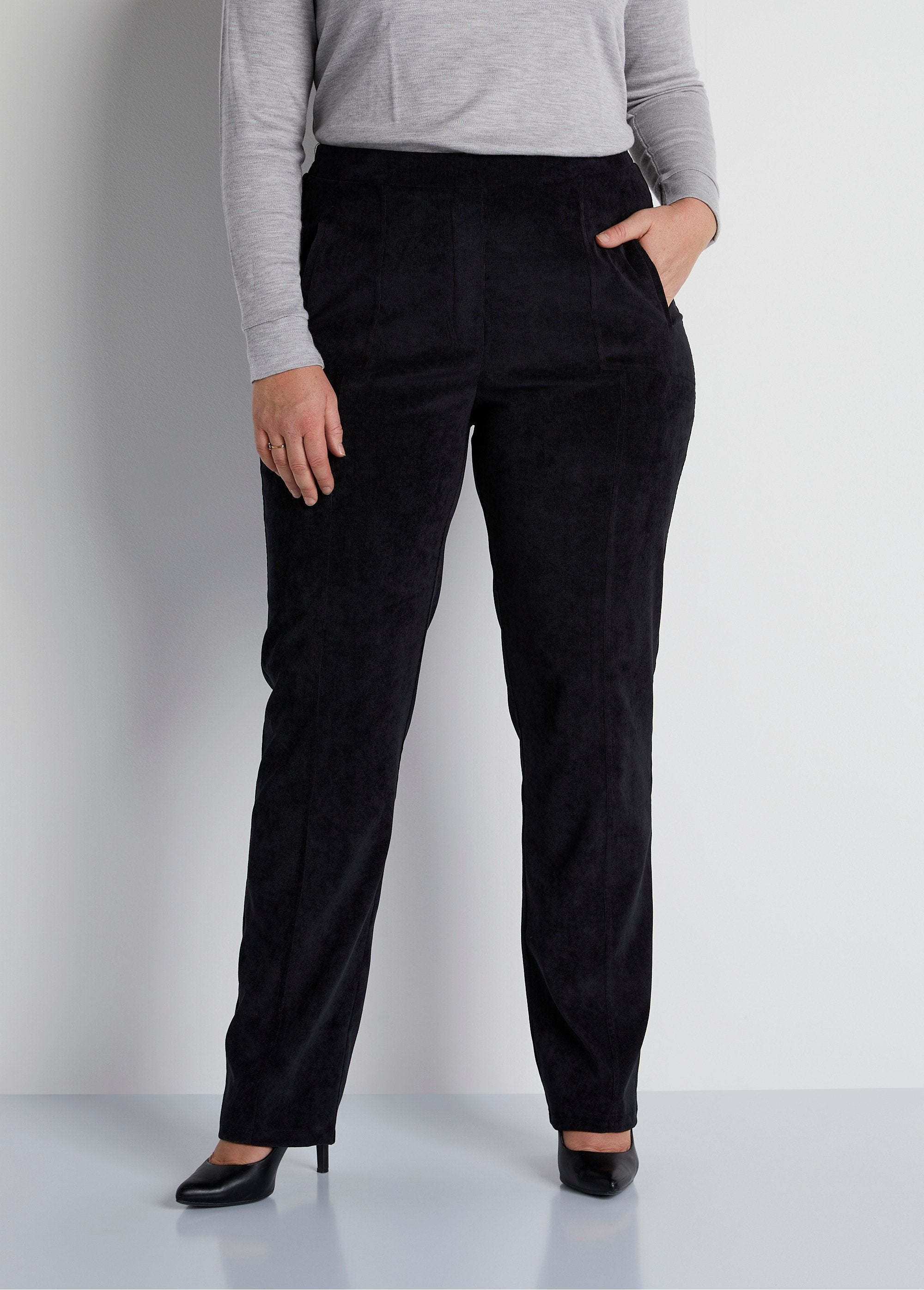 Pantaloni_a_gamba_dritta_con_elastico_in_vita_in_velluto_millerighe_NERO_FA1_curvy