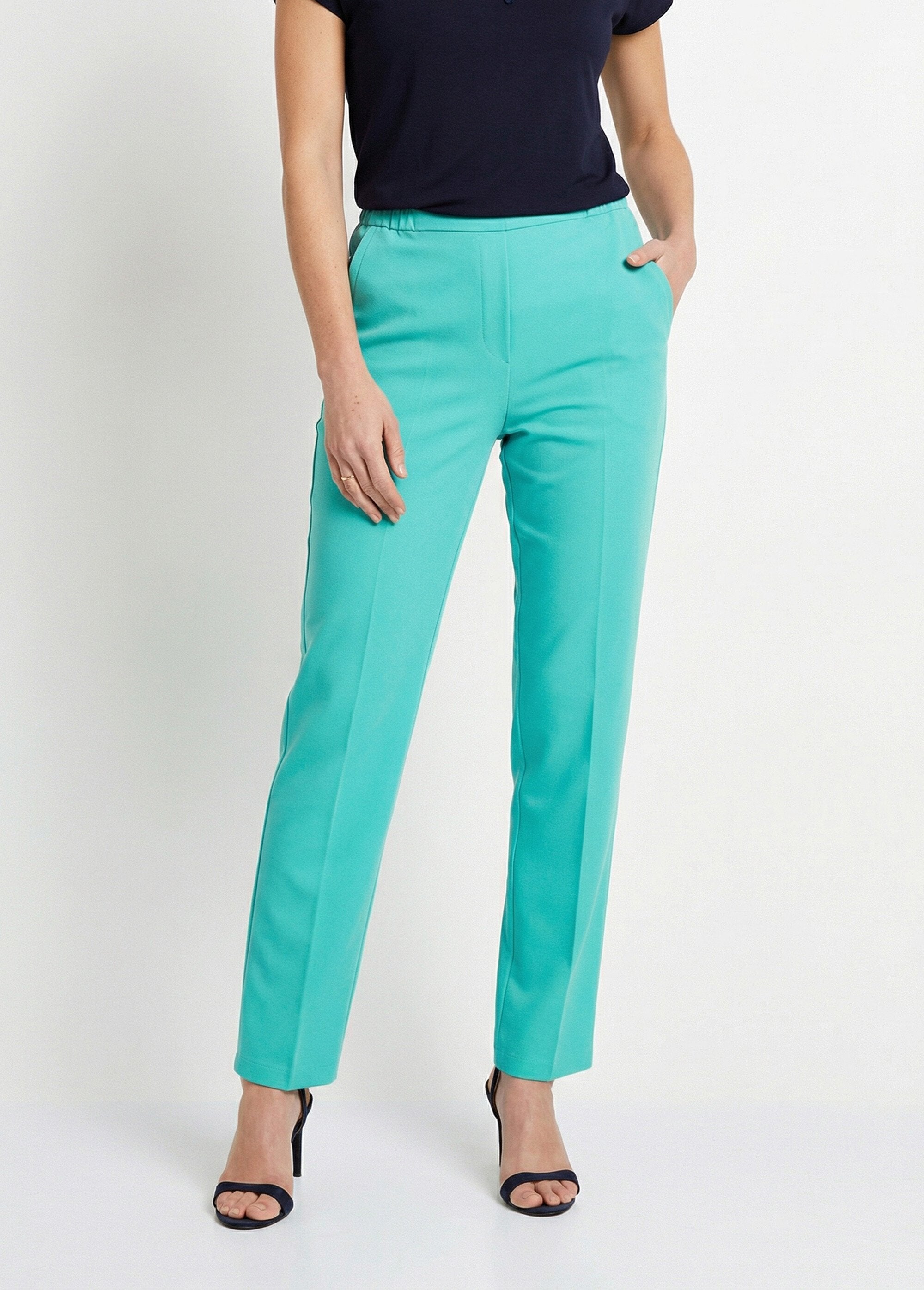 Pantaloni_a_gamba_dritta_con_vita_semi-elastica_VERDE_FA1_slim