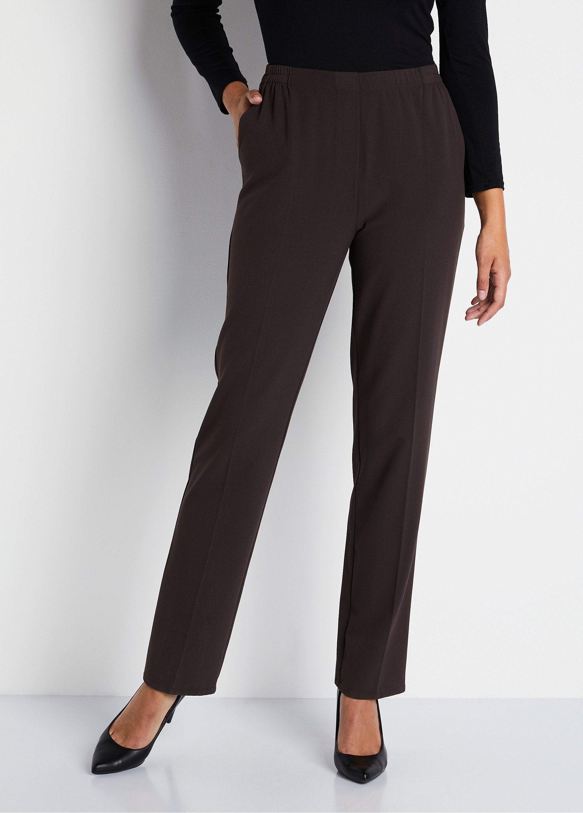 Pantaloni_a_gamba_dritta_con_vita_semi-elastica_MARRONE_FA1_slim