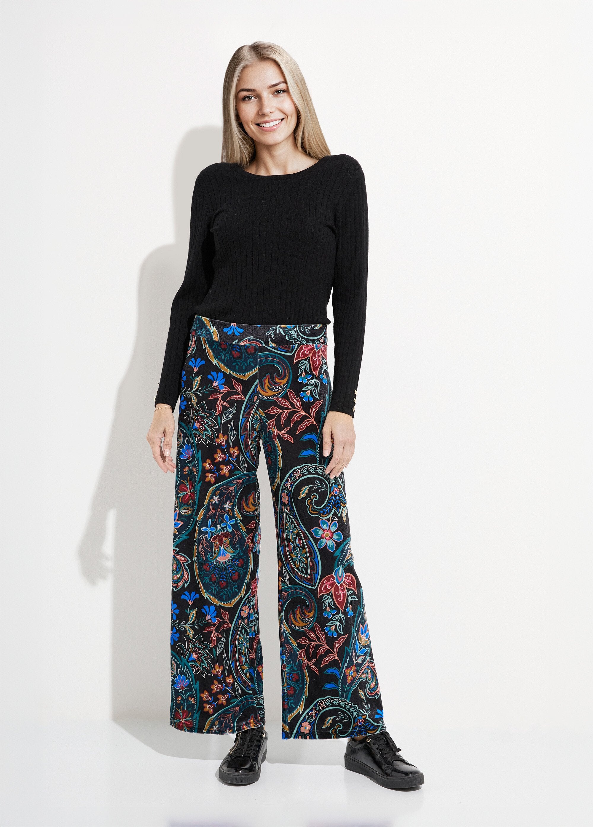 Pantaloni_in_velluto_con_stampa_paisley_Noir_imprime_SF1_slim