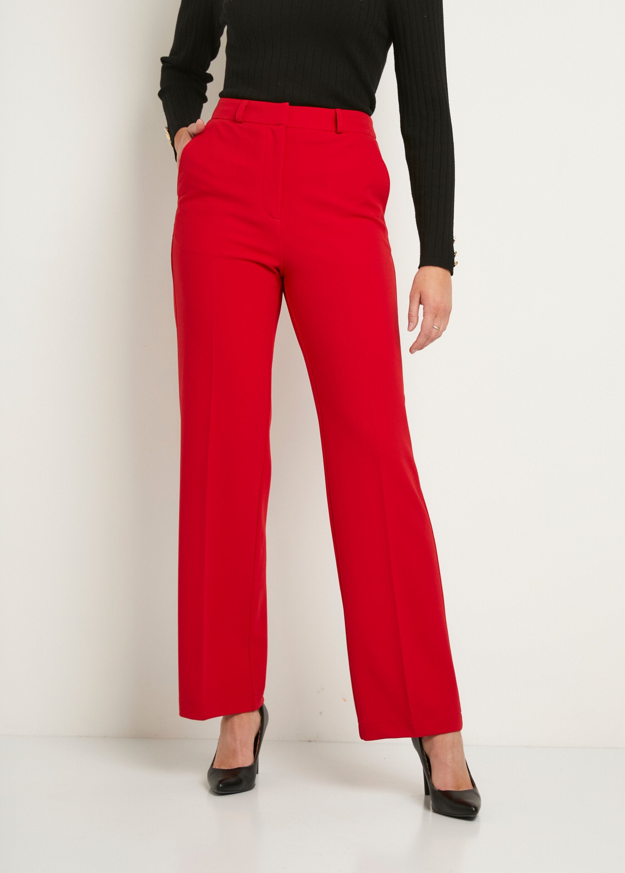 Pantalon_fluide_large_maille_stretch_unie_Rouge_FA1_slim