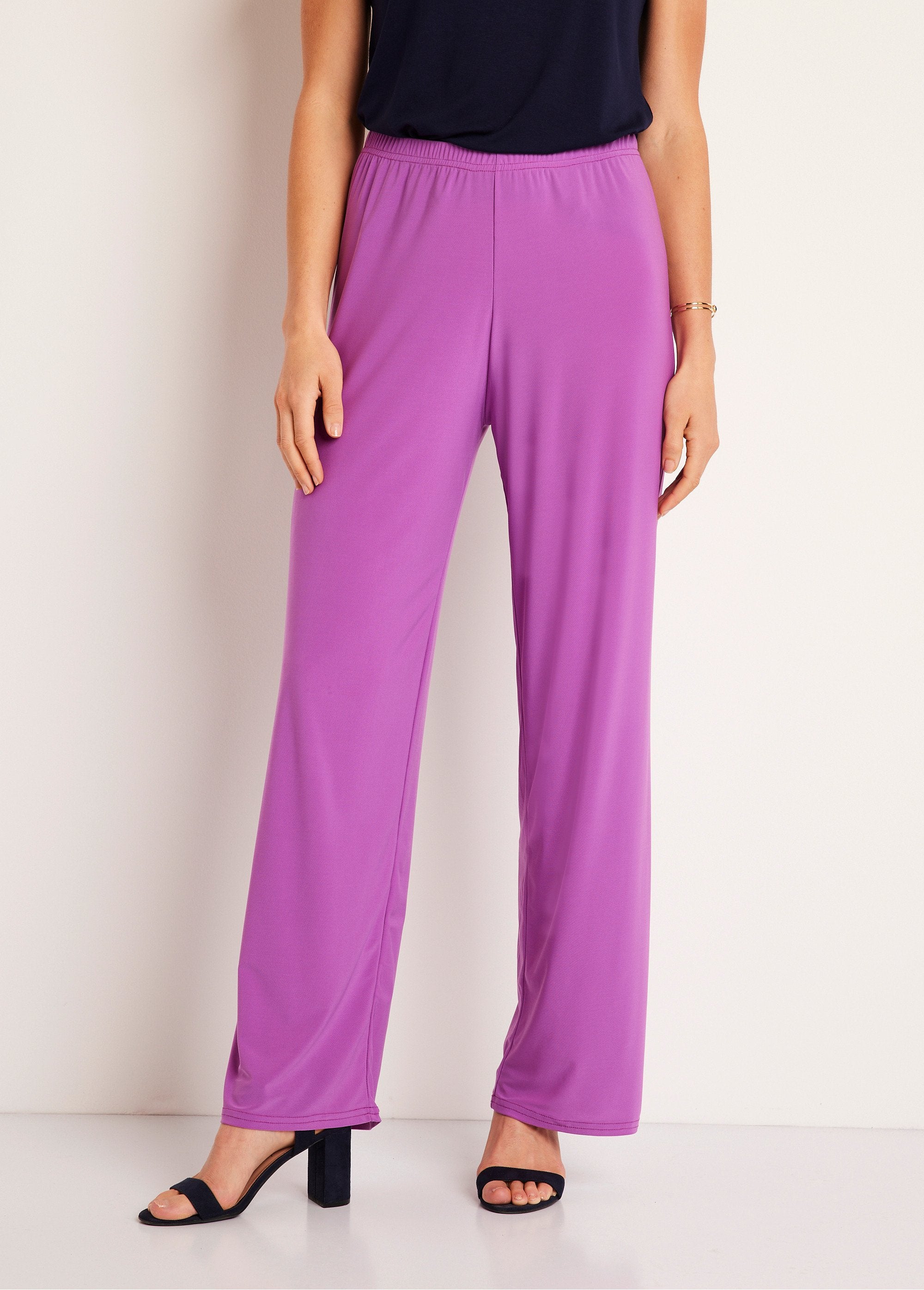 Pantaloni_fluidi_con_vita_elasticizzata_in_maglia_Viola_semplice_FA1_slim