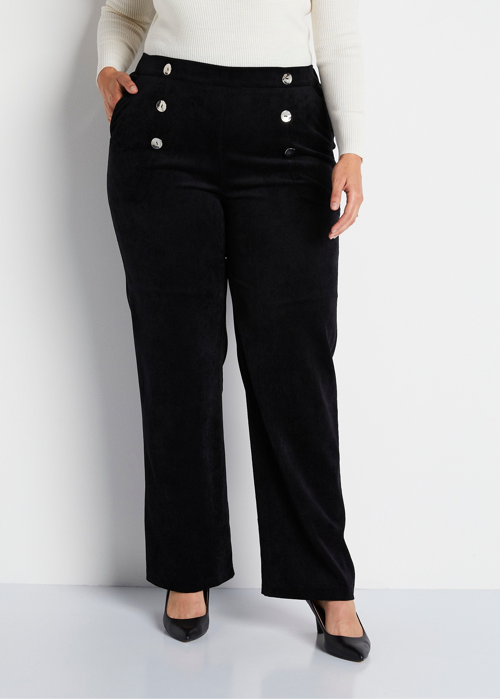 Pantaloni_a_gamba_larga_in_velluto_millerighe_con_effetto_ponte_NERO_FA1_curvy