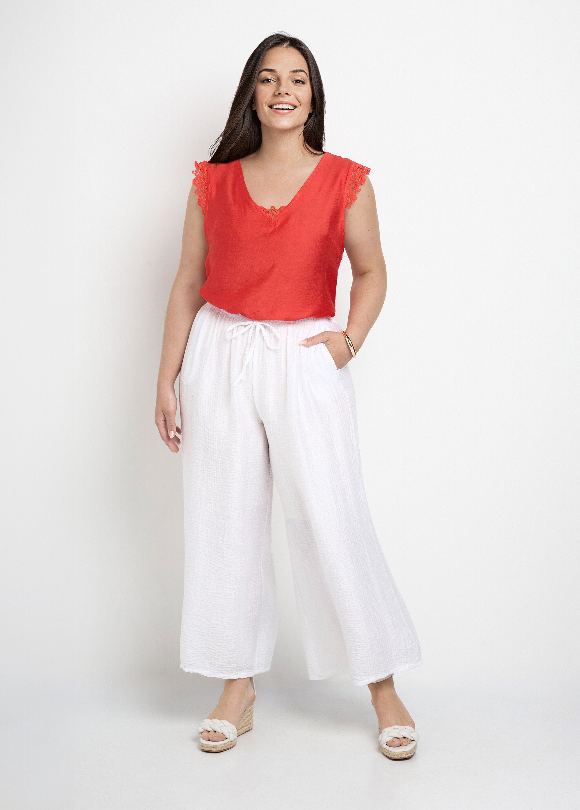 Pantaloni_in_Lyocell_a_gamba_larga_e_fluenti_Blanc_SF1_curvy