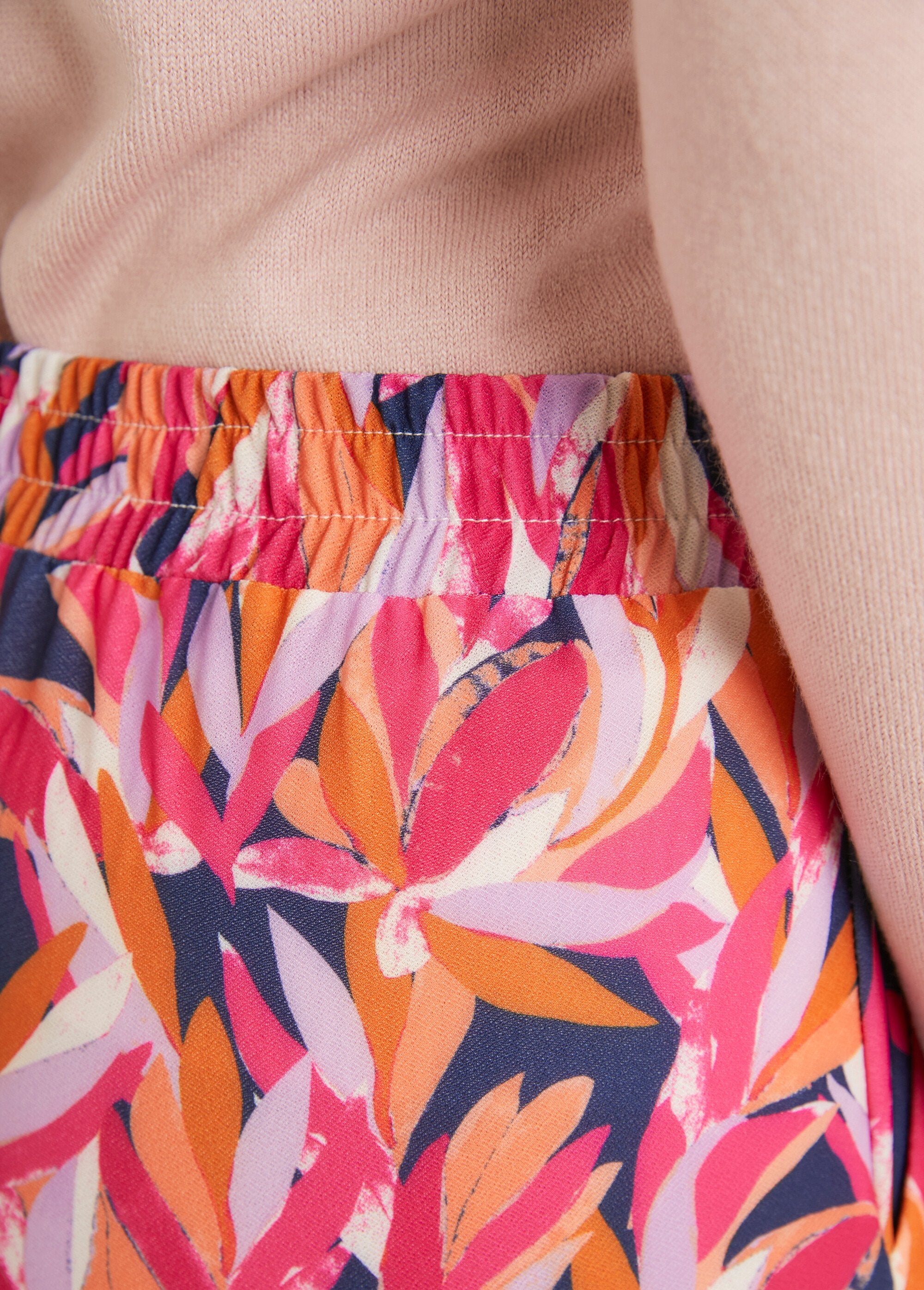 Pantaloni_a_gamba_larga_con_elastico_in_vita_Marine_et_rose_DE2_slim