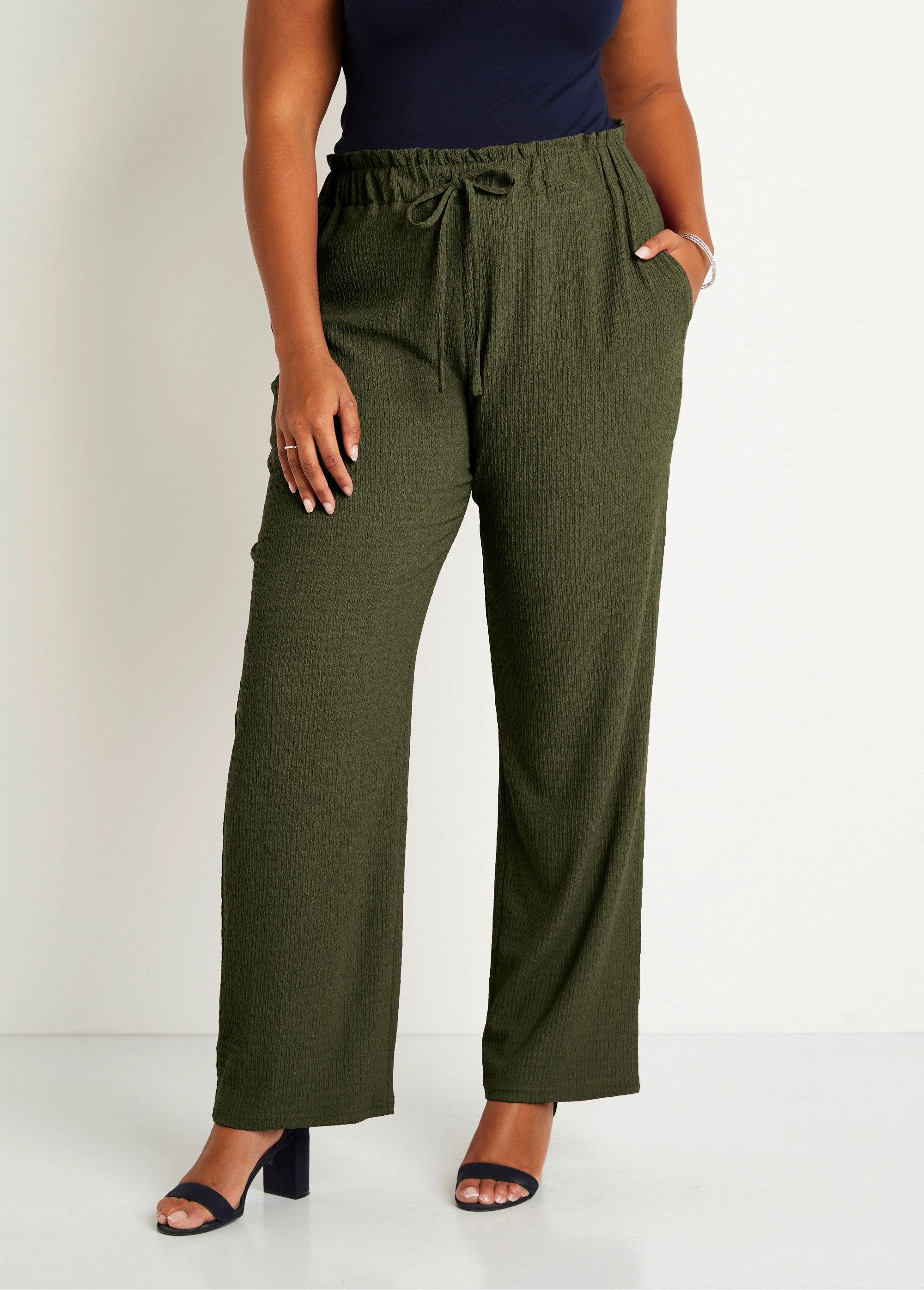 Pantaloni_a_gamba_larga_con_elastico_in_vita_in_maglia_Verde_lime_FA2_curvy