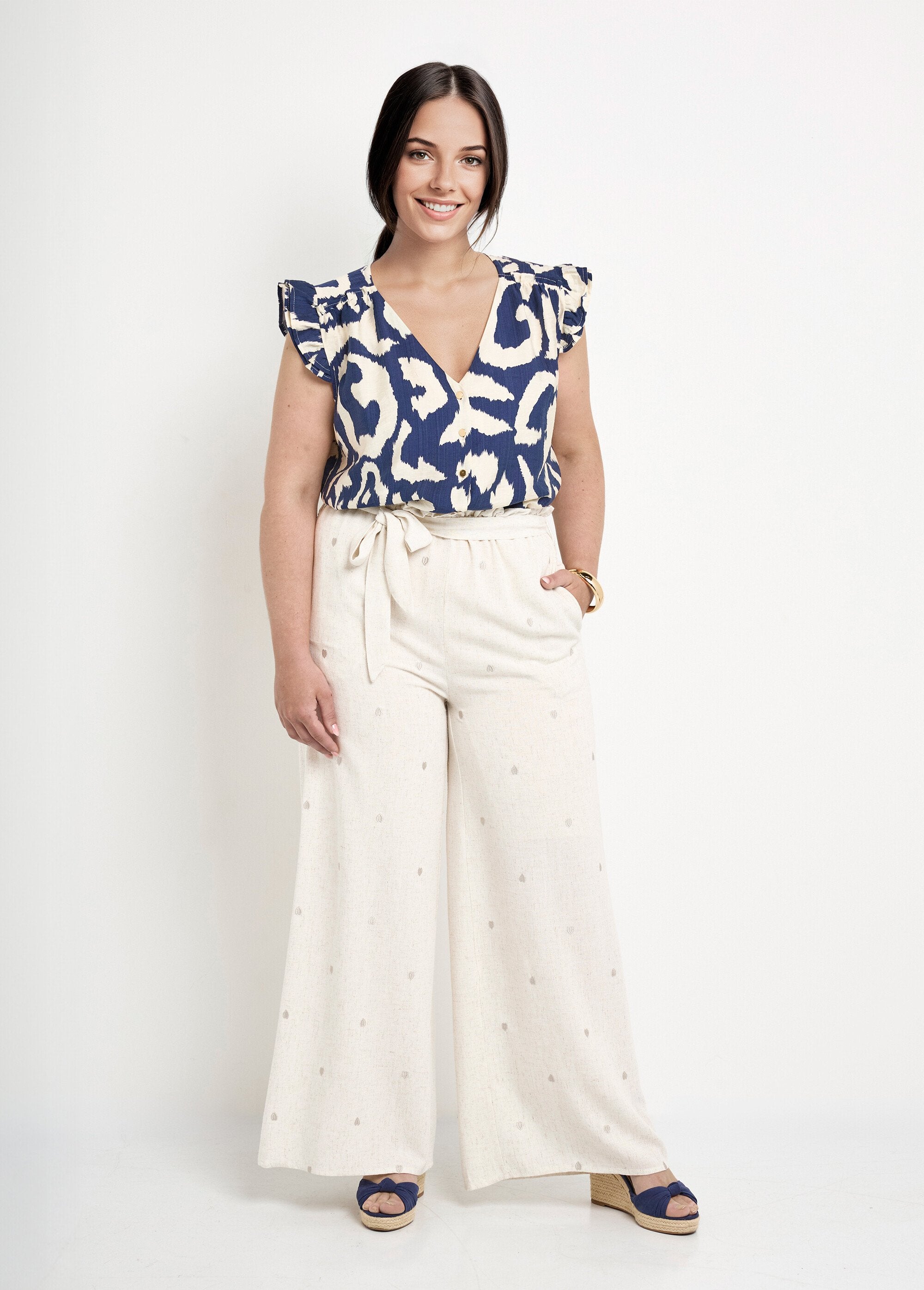 Pantaloni_di_lino_ricamati_con_cintura_Ecru_SF1_curvy