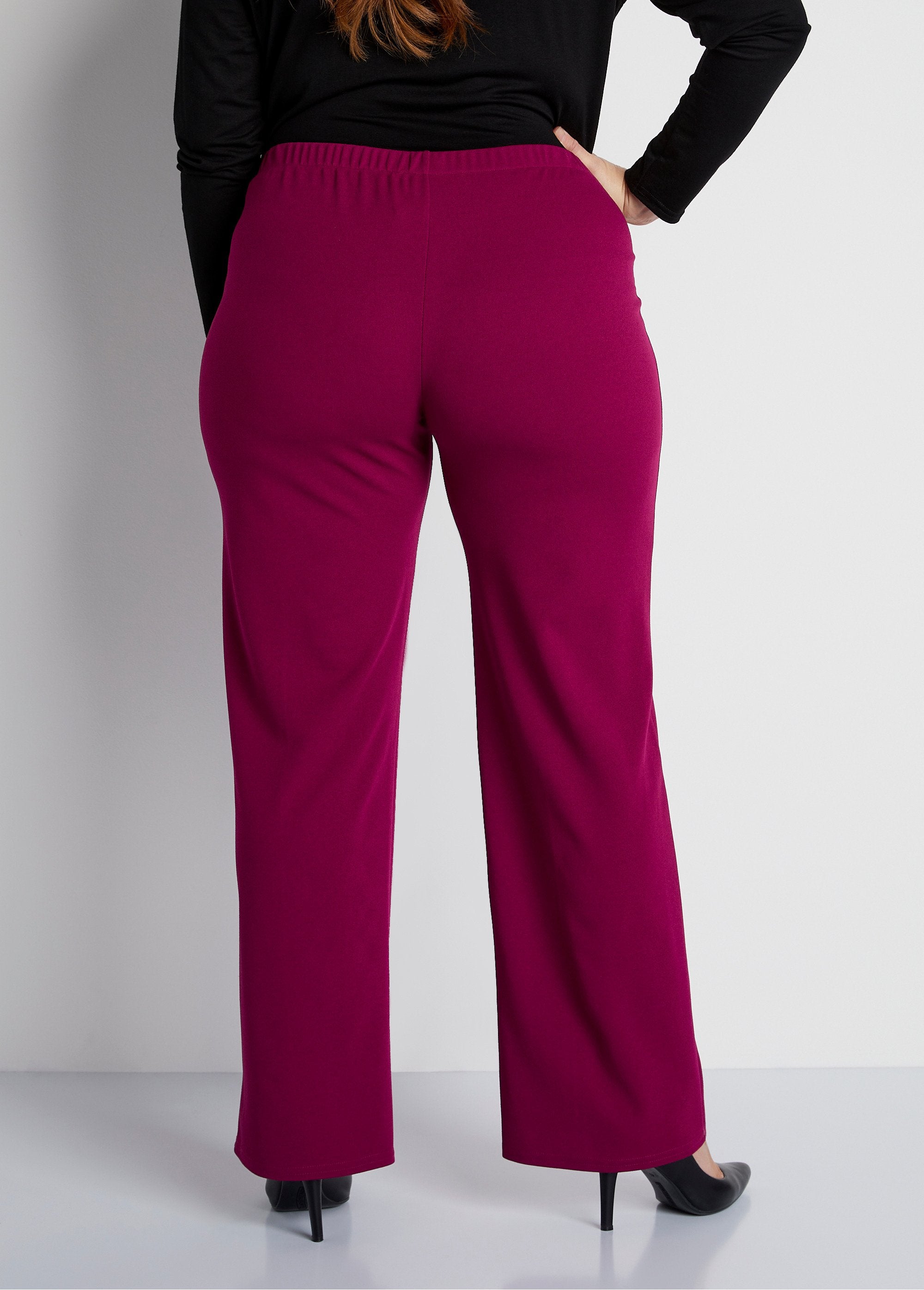 Pantaloni_in_maglia_crepe_con_elastico_in_vita_Lampone_DO1_curvy