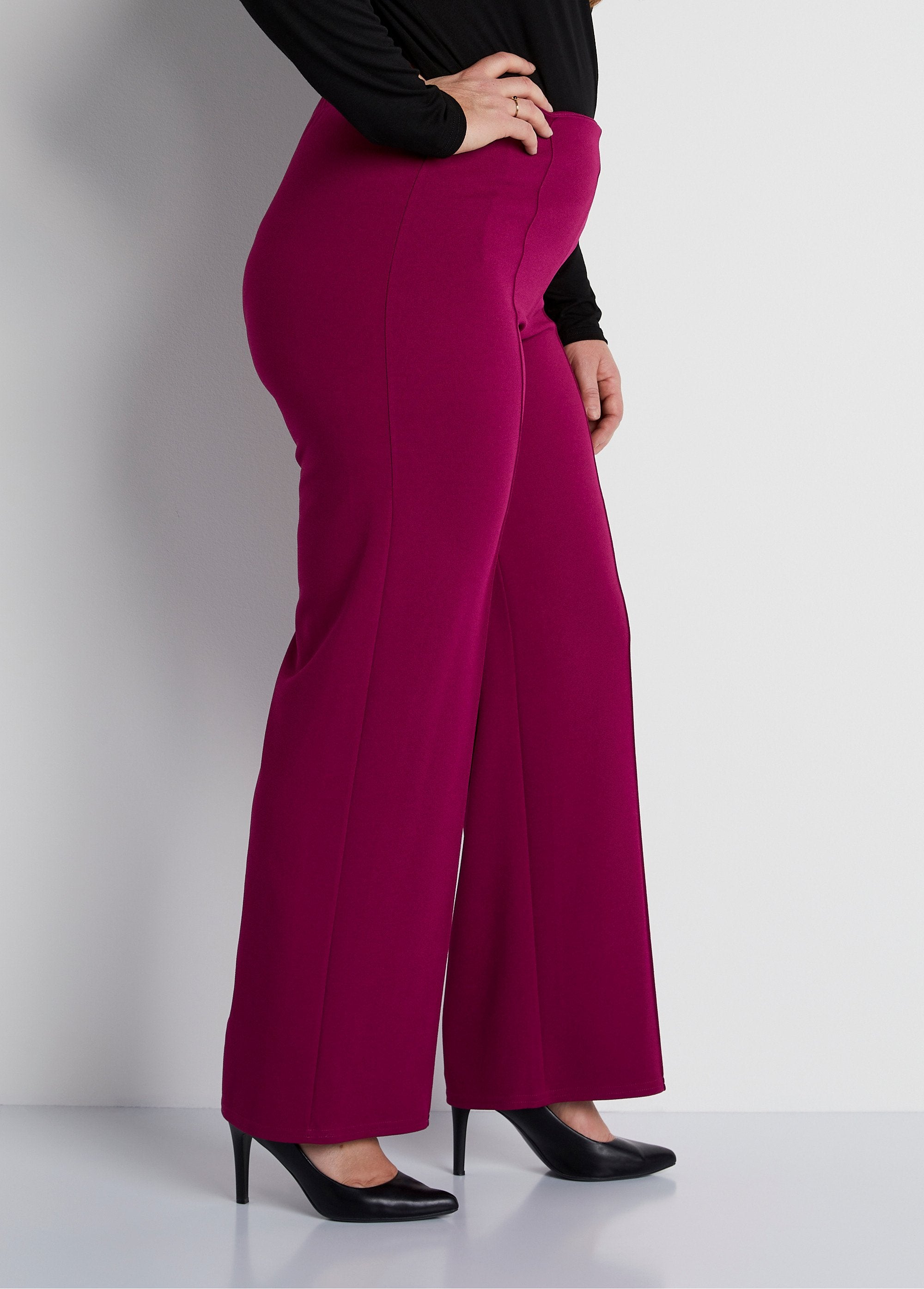 Pantaloni_in_maglia_crepe_con_elastico_in_vita_Lampone_DR1_curvy