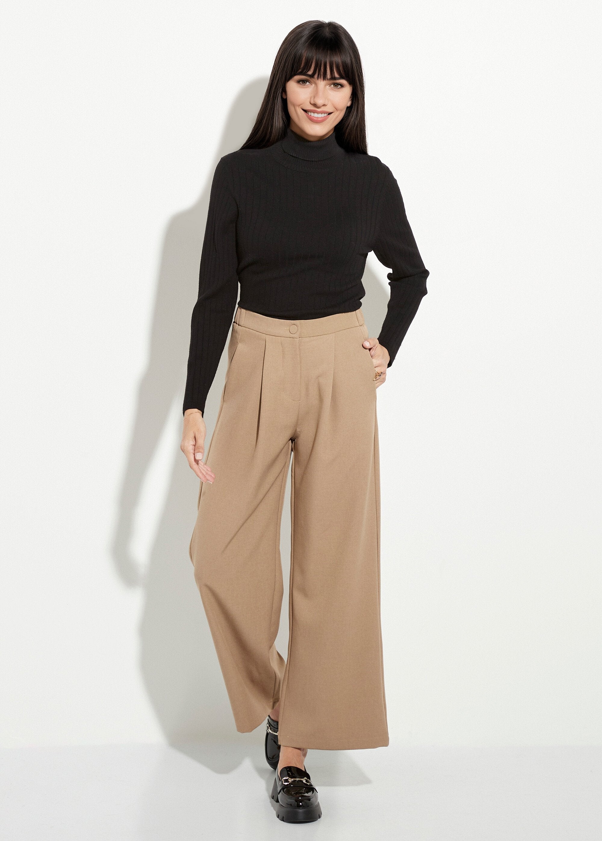 Pantaloni_sartoriali_elasticizzati_fluidi_Beige_SF1_slim