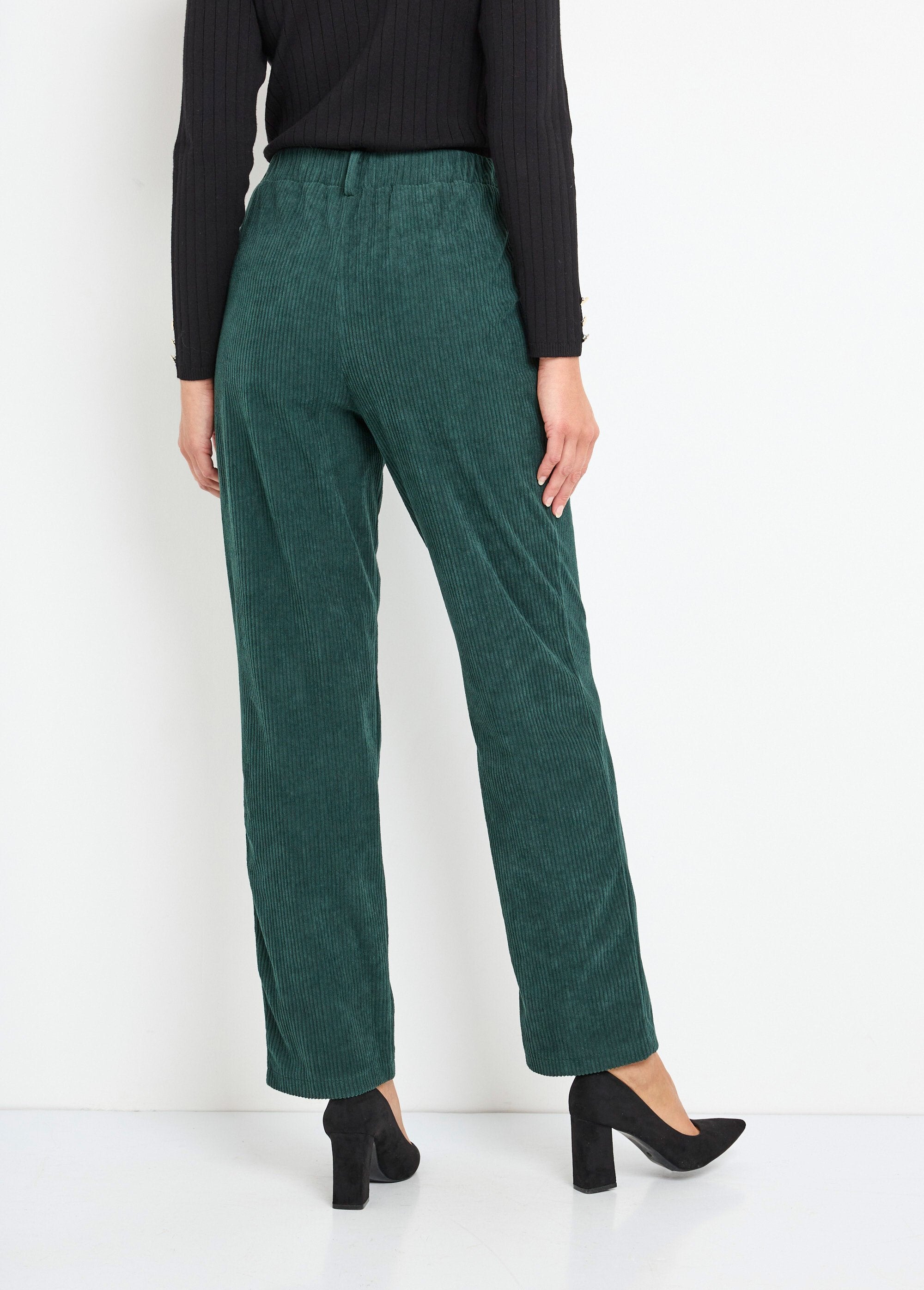 Pantaloni_in_velluto_a_coste_con_elastico_in_vita_Vert_DO1_slim