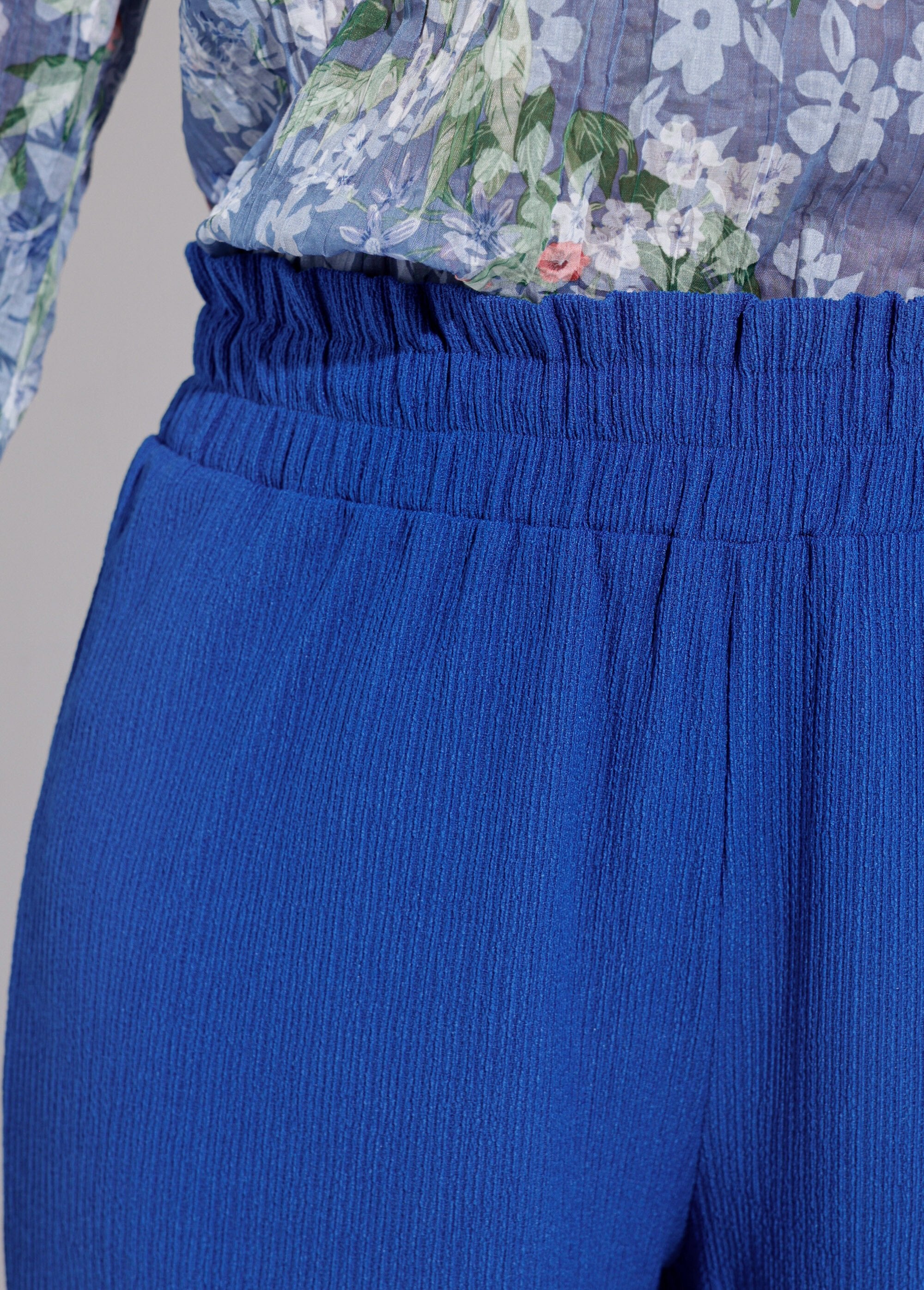 Pantalon_vert_large_taille_élastiquée_maille_relief_Bleu_dur_DE1_slim