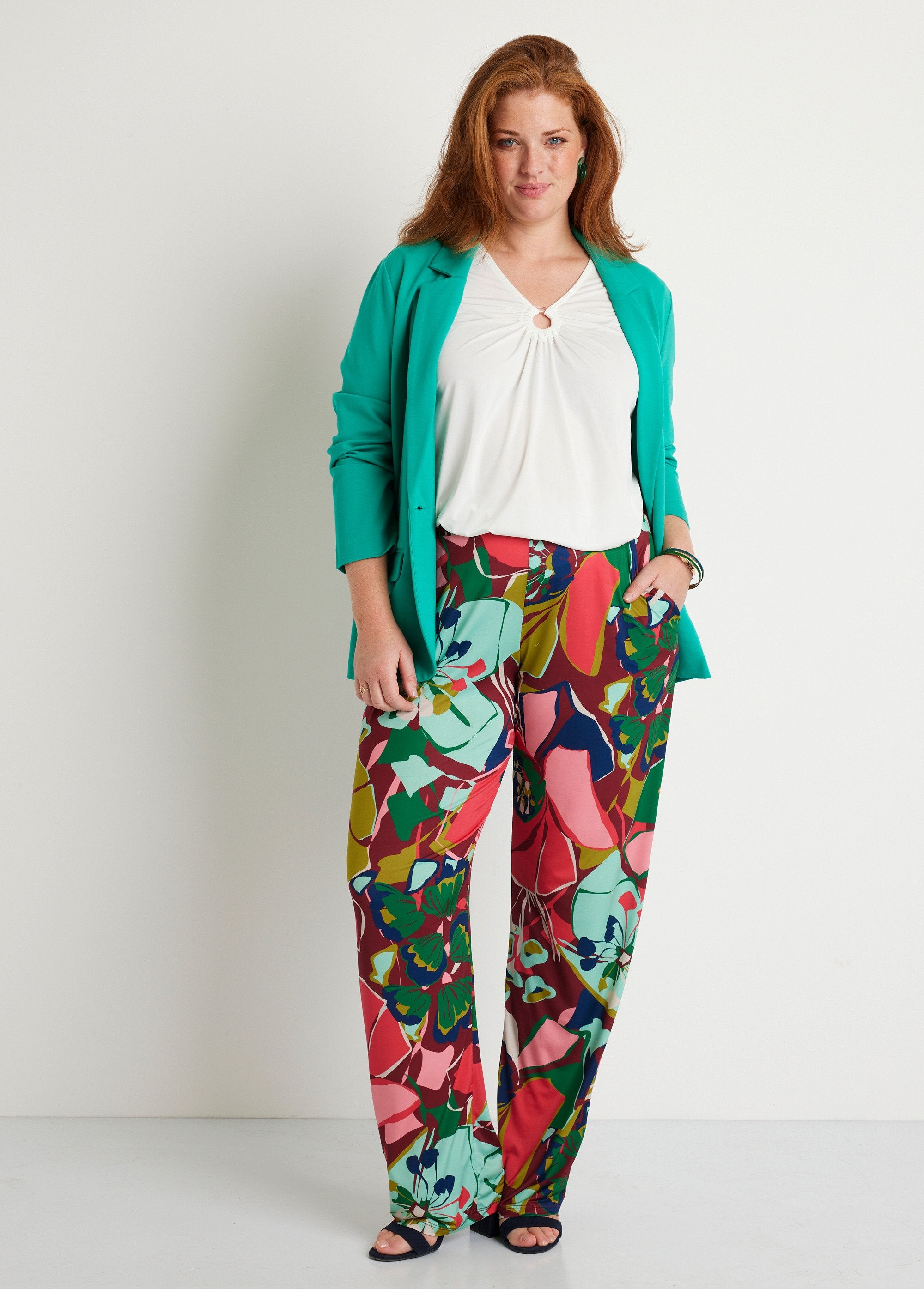 Pantaloni_a_gamba_larga_con_vita_semi-elasticizzata_Rosa_e_verde_SF1_curvy