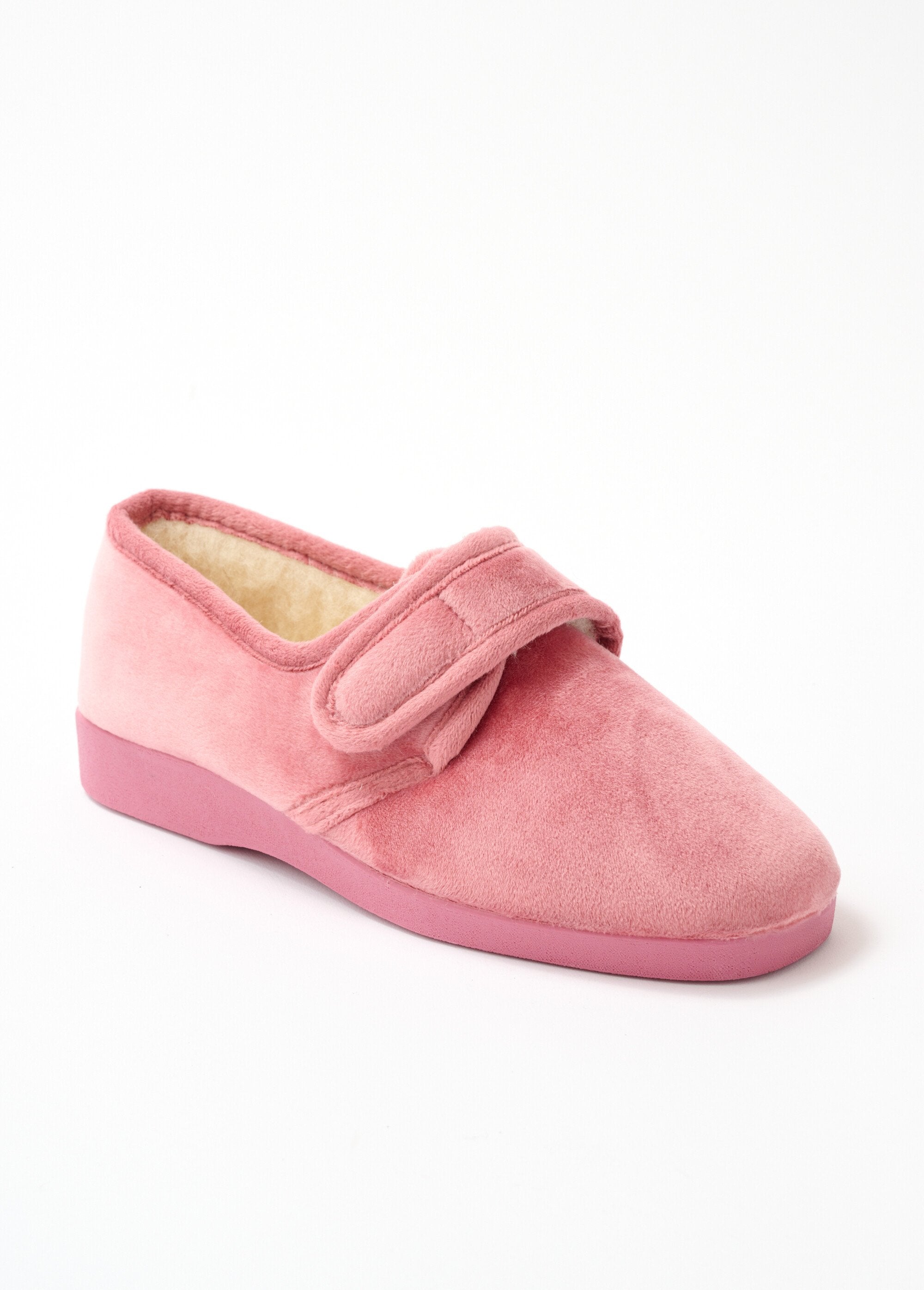 Pantofole_di_larghezza_confortevole_con_fodera_in_pura_lana_Rosa_indiana_FA1_slim