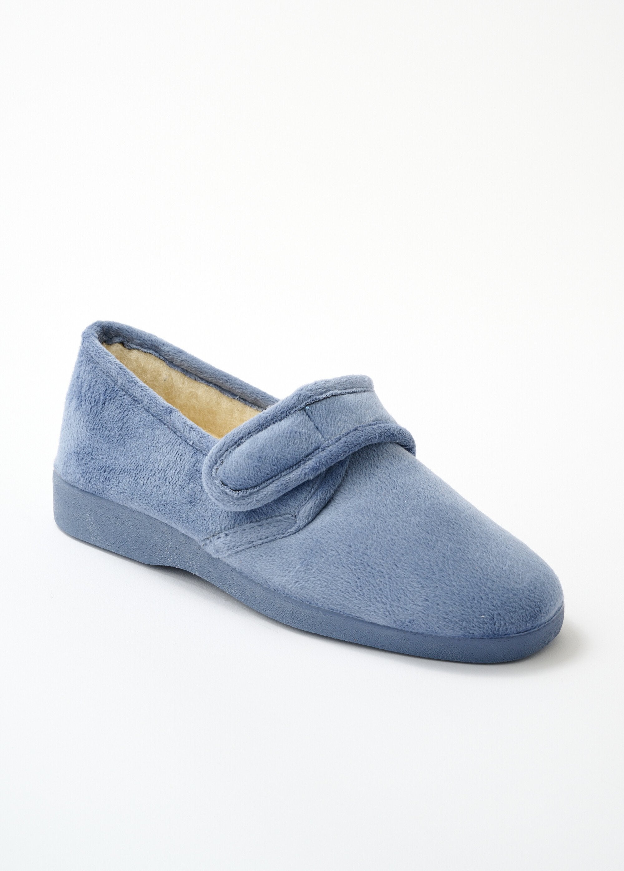 Pantofole_di_larghezza_confortevole_con_fodera_in_pura_lana_BLU_FA1_slim