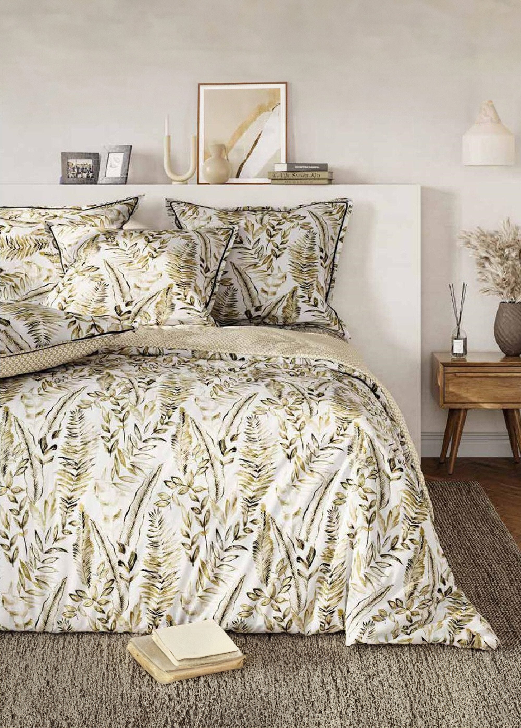 Set_4_pezzi_con_lenzuolo_piatto,_fogliame_Imprime_beige_FA1_slim
