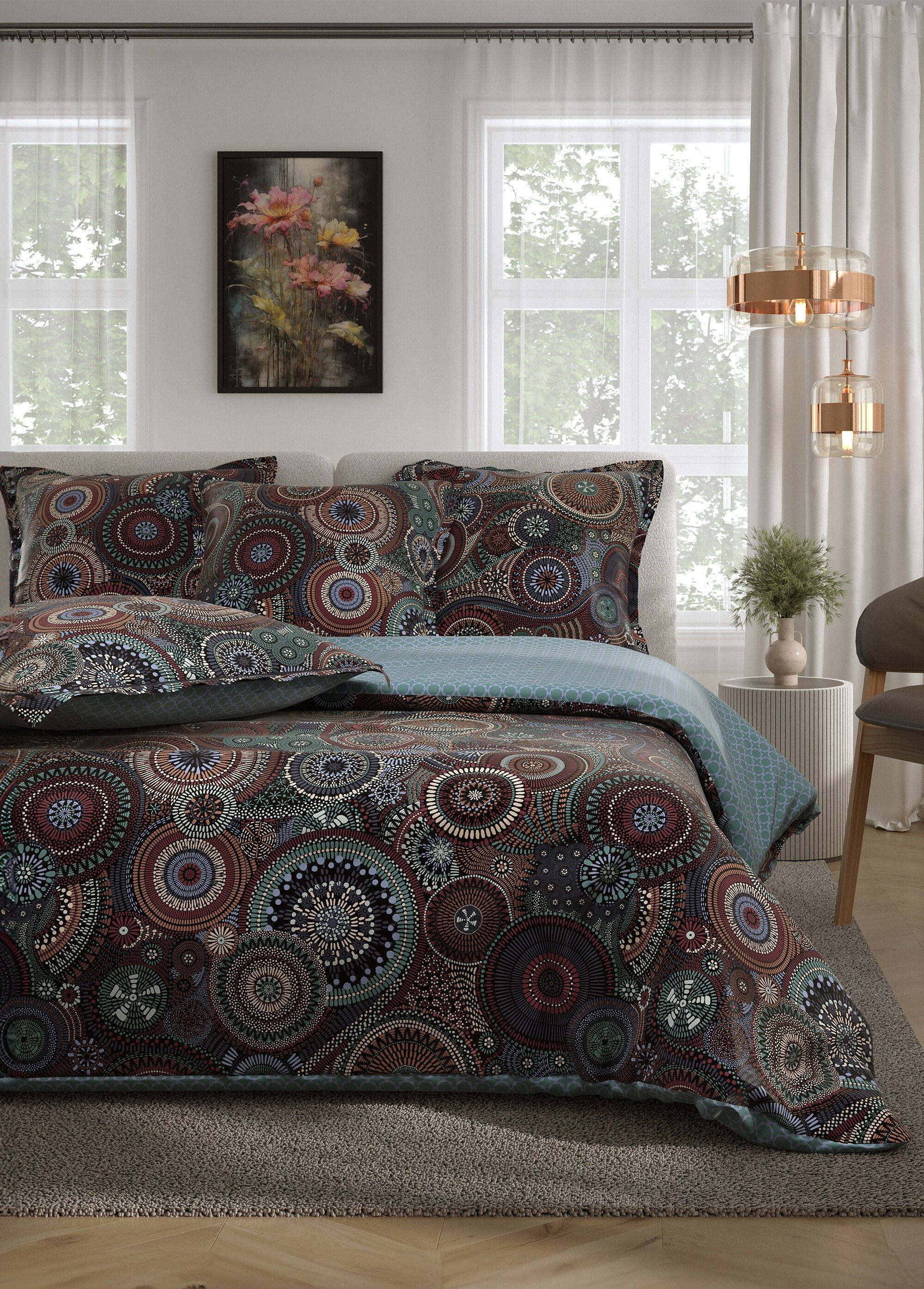 Set_di_biancheria_da_letto_in_percalle_3_pezzi_con_copripiumino,_rosette_Imprime_bleu_FA1_slim