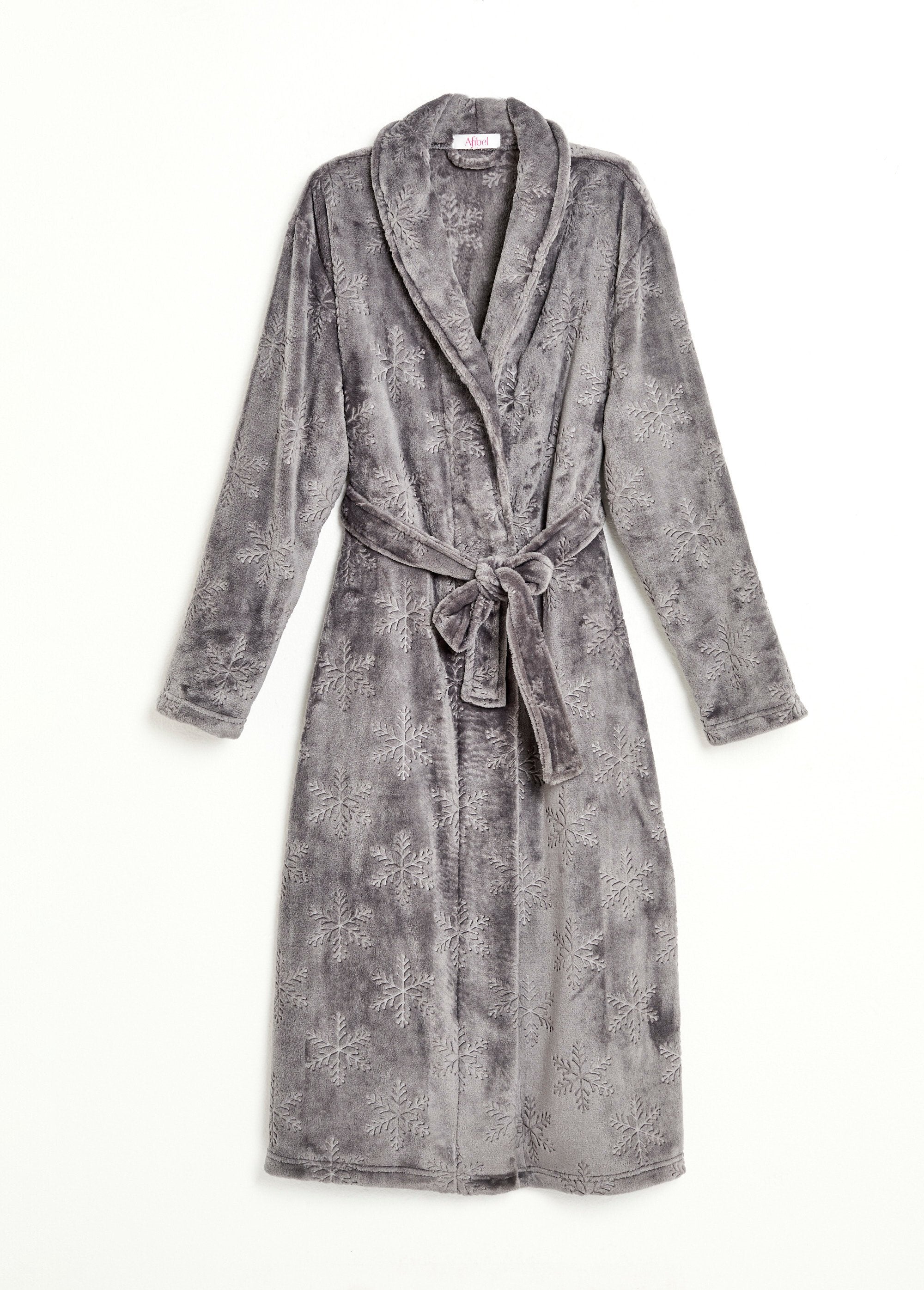 Accappatoio_in_pile_con_collo_a_scialle,_tocco_felpato,_lunghezza_120_cm_Gris_AP1_slim