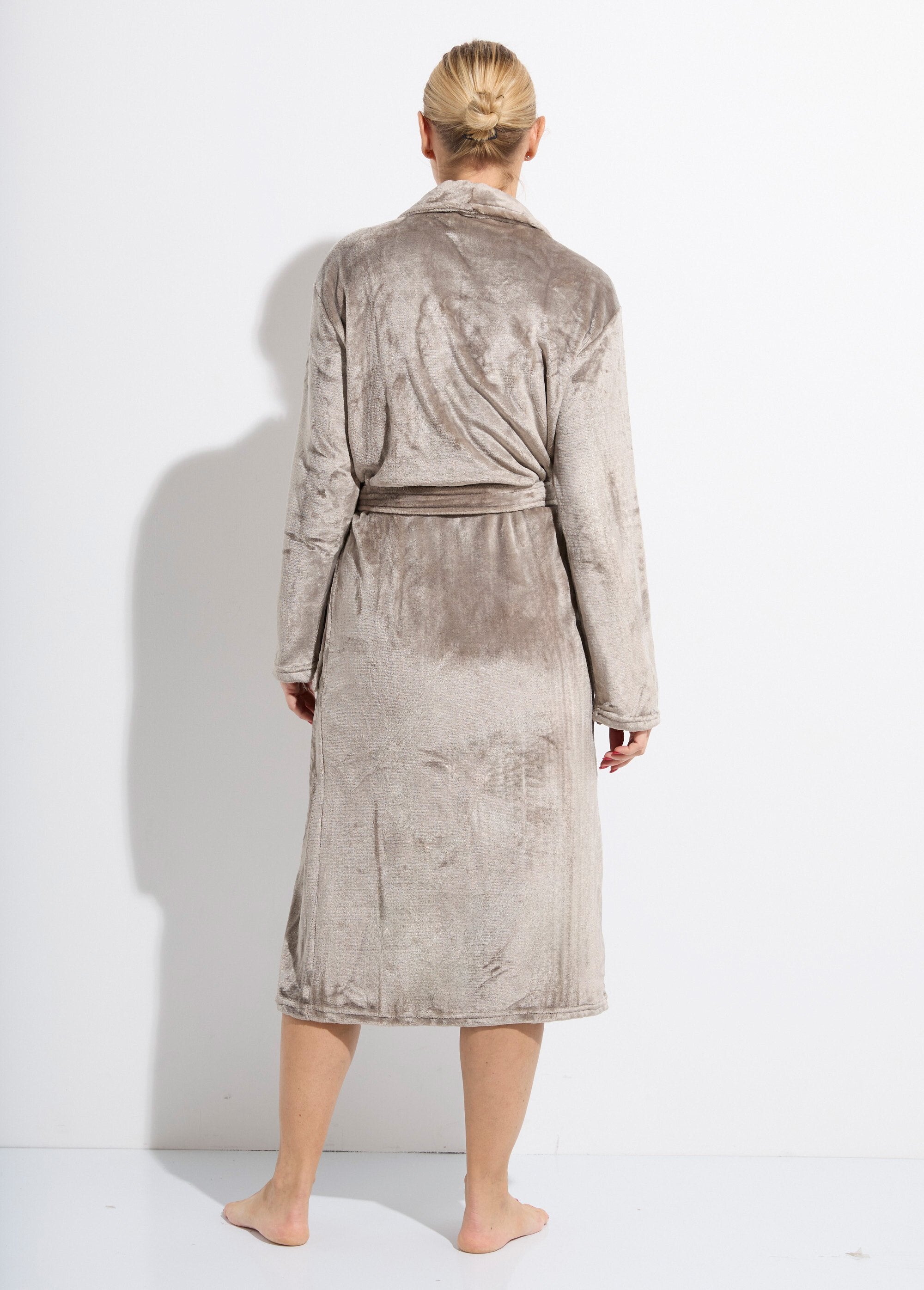 Accappatoio_lungo_in_pile_con_collo_a_scialle_Taupe_DO1_slim