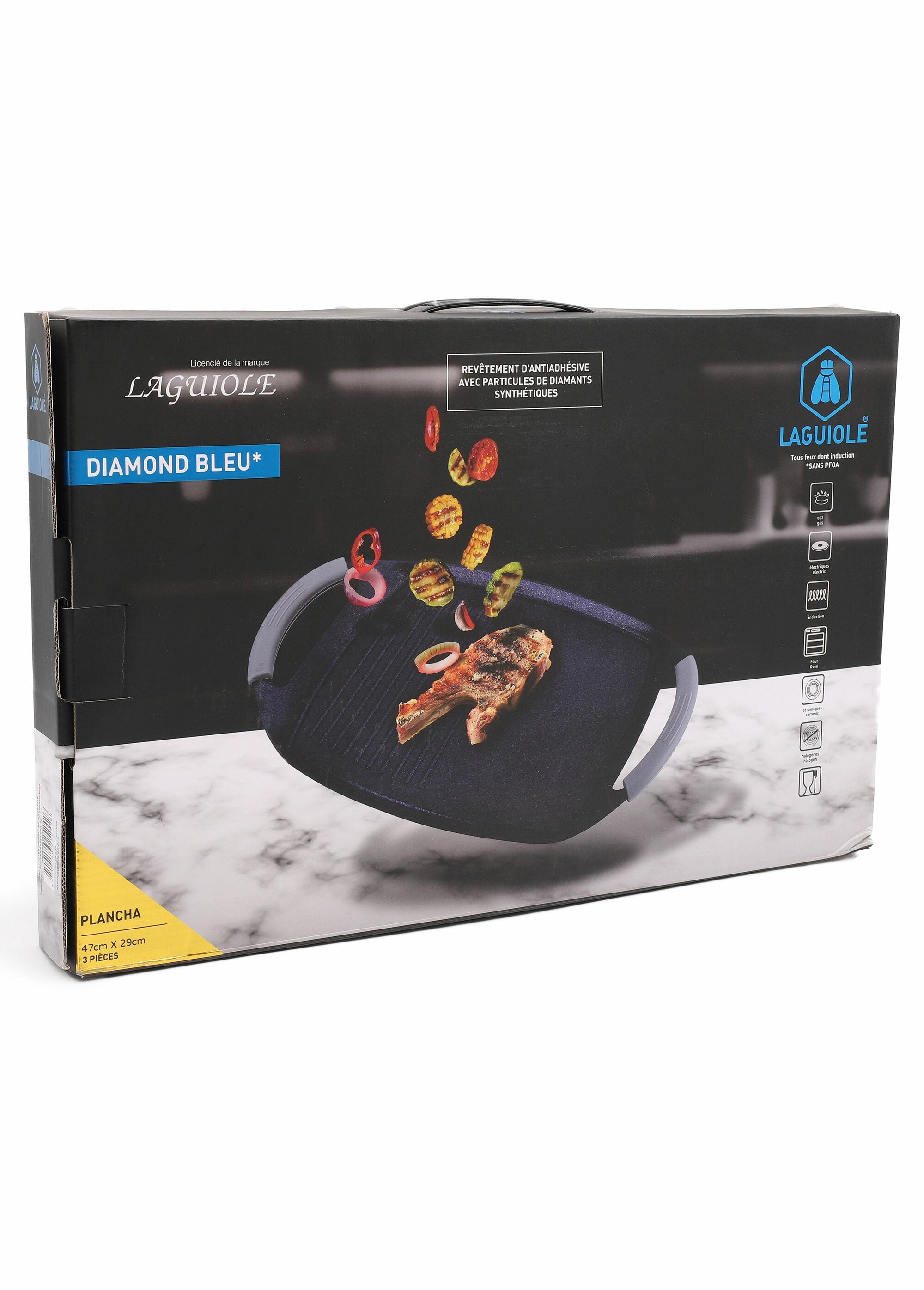 Plancha_grill_nero_47cm_-_"Diamant_Bleu_BLU_DE4_slim