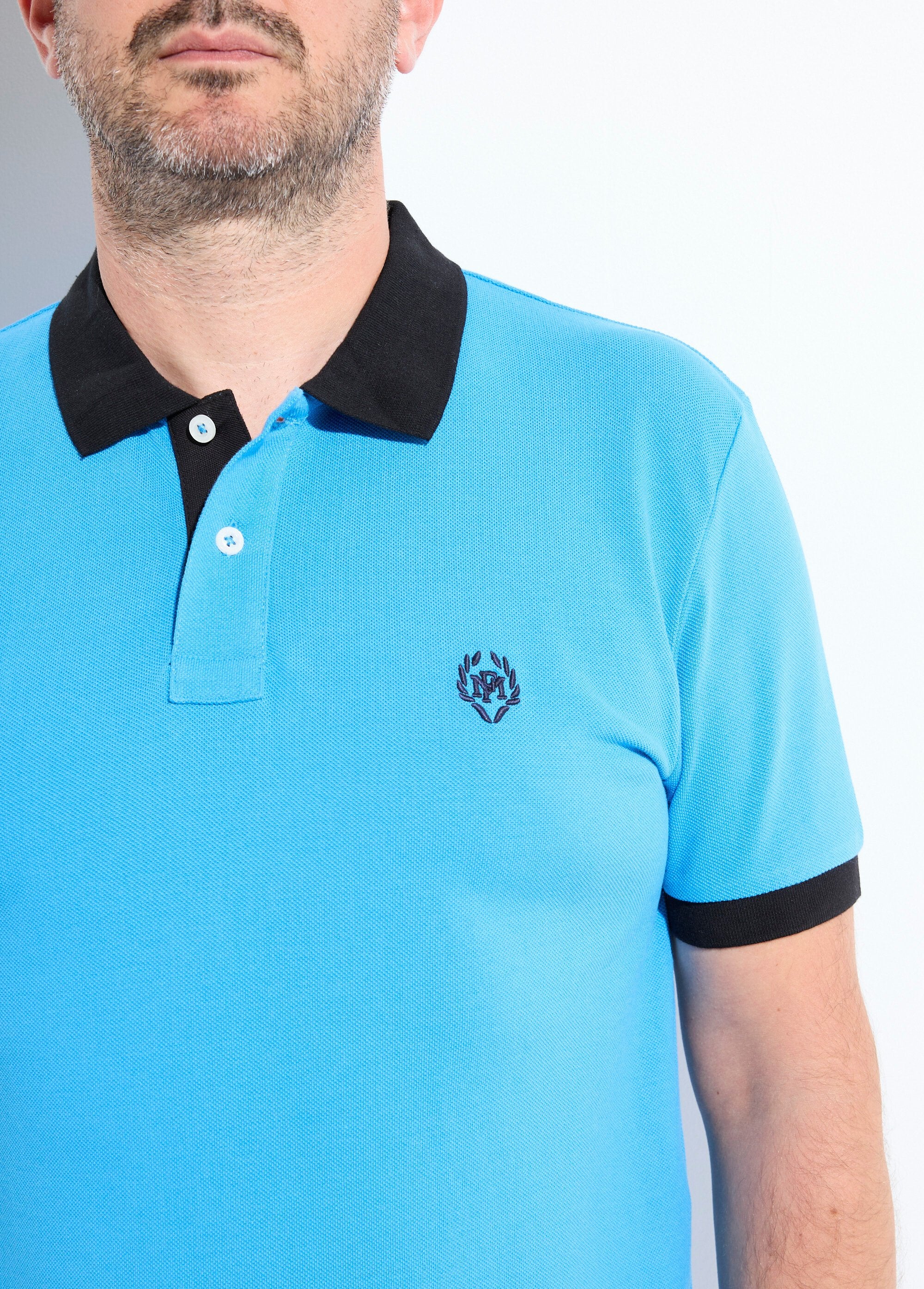 Polo_da_uomo_con_collo_e_maniche_a_contrasto_Bleu_DE1_slim