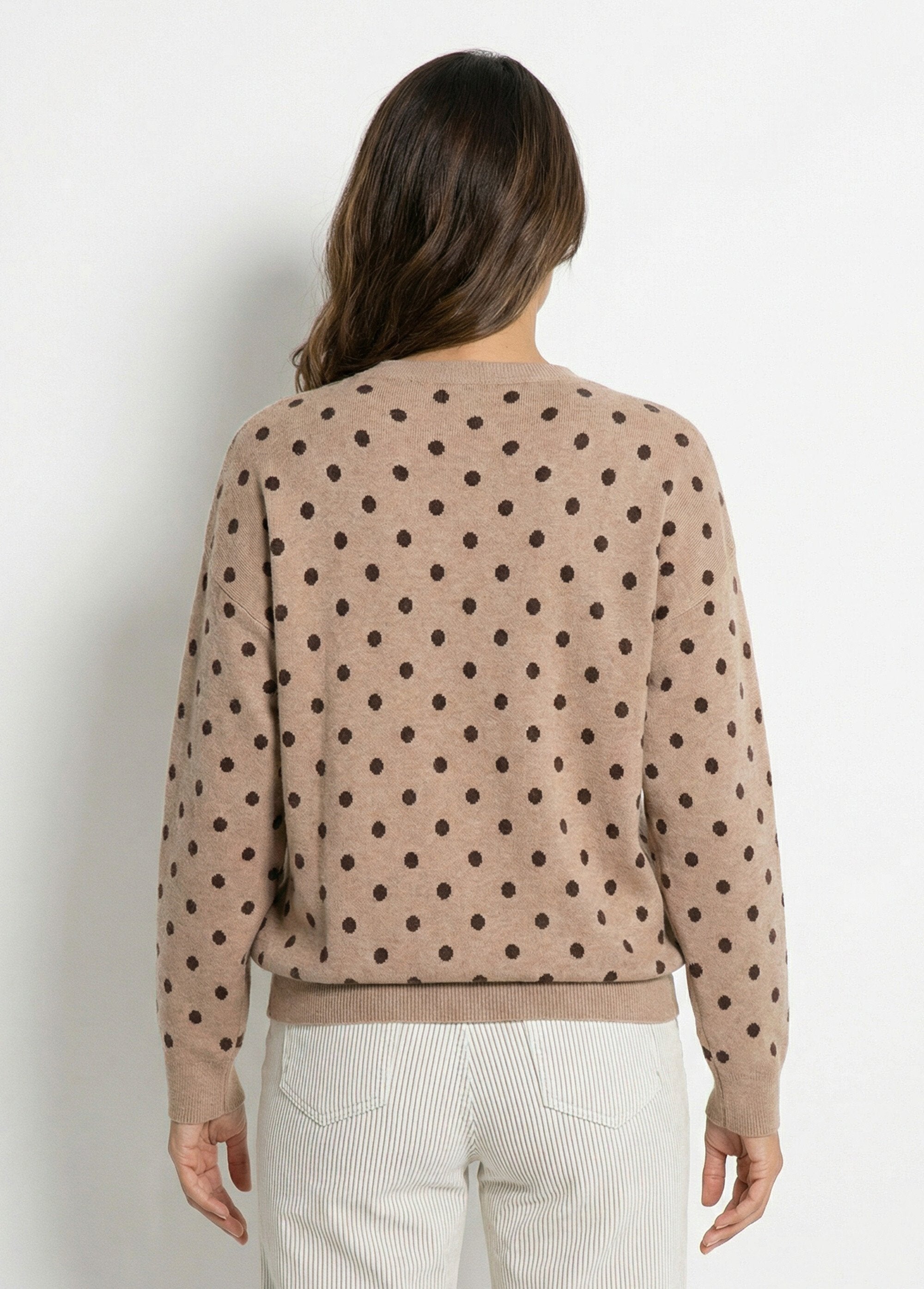Maglione_a_pois_con_scollo_rotondo,_maglia_jacquard_Taupe_DO1_slim