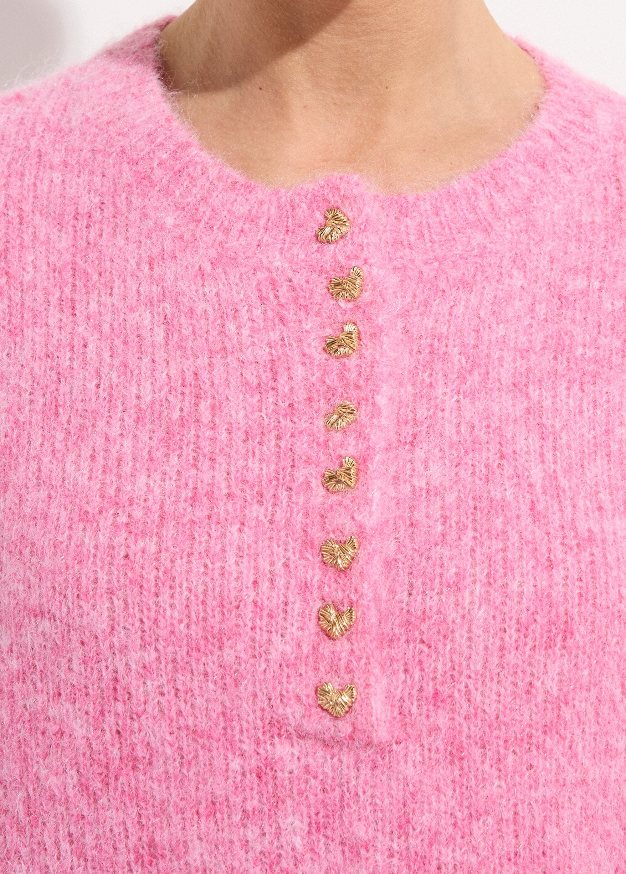 Maglione_con_lana_e_bottoni_in_metallo_Rose_DE1_slim