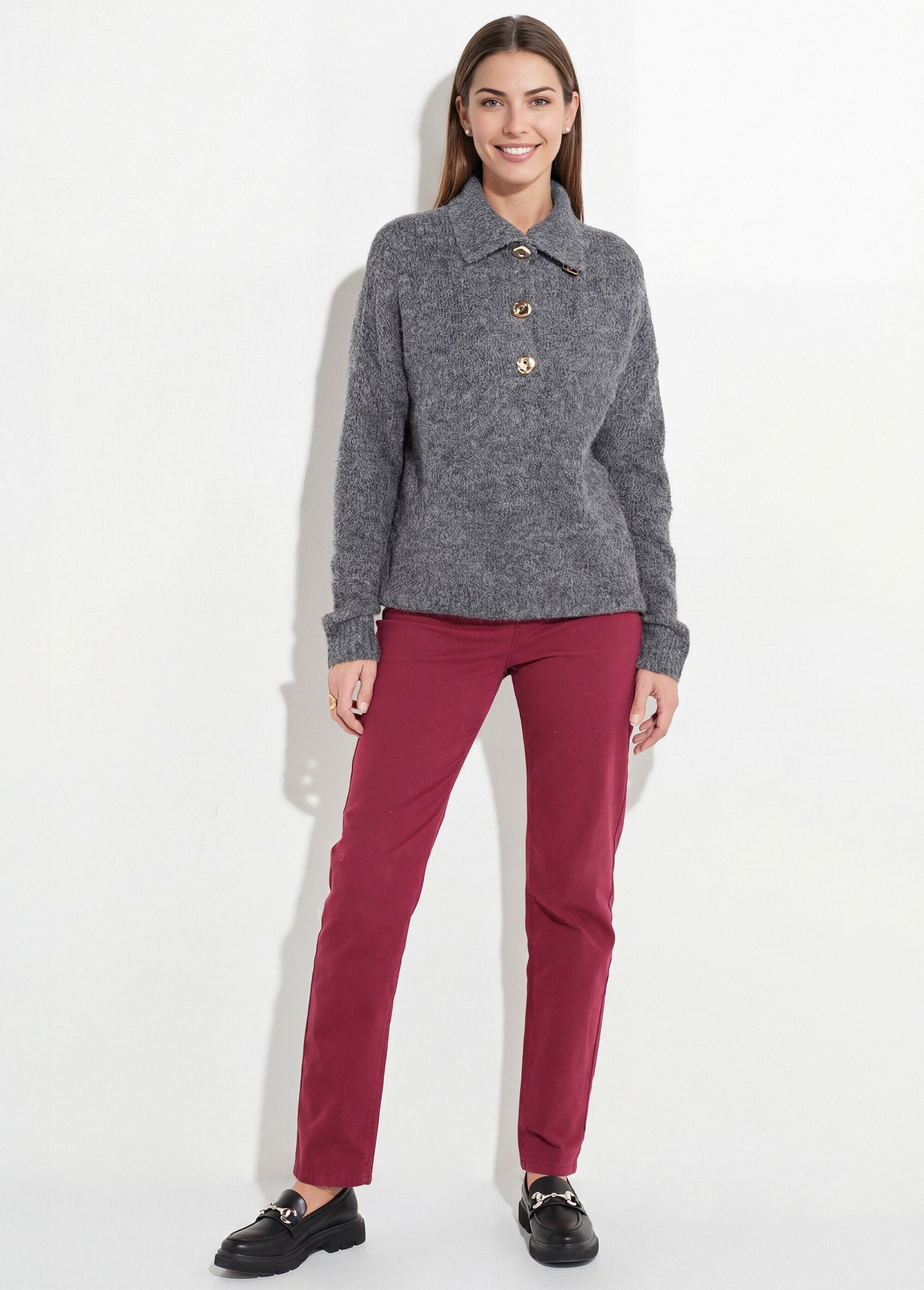 Maglione_trucker_con_lana_e_bottoni_in_metallo_Gris_anthracite_SF1_slim